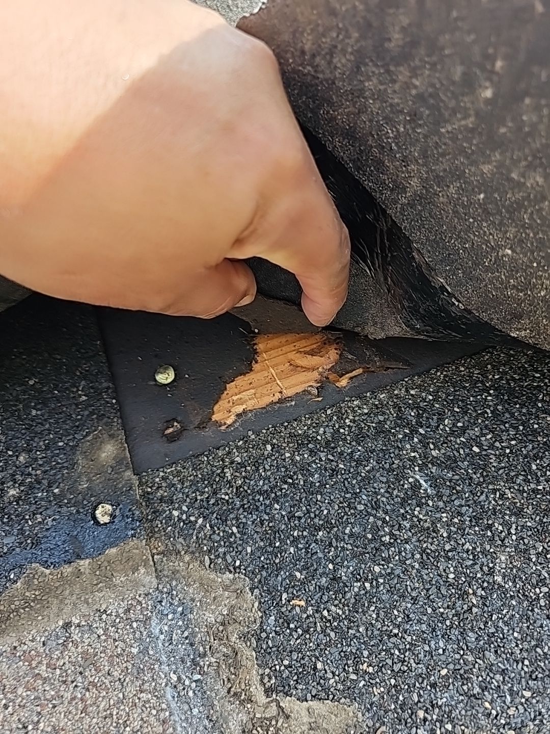 "Full Roof Replacement Due to Hail and Water Damage – Before & After" by road roofing llc