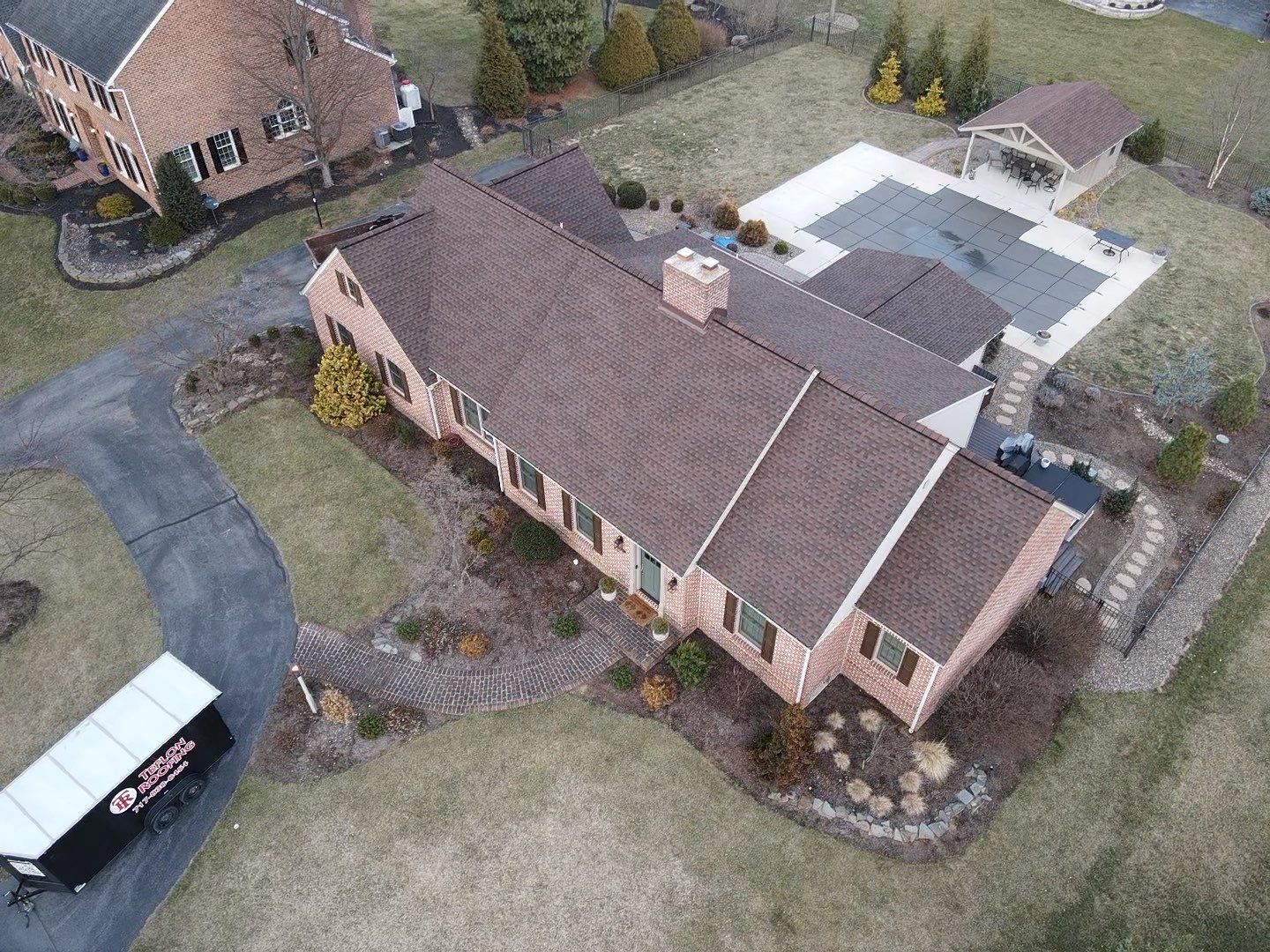 Roof Installation using Gaf Hdz Architectural Shingle - Hickory by Teflon Roofing