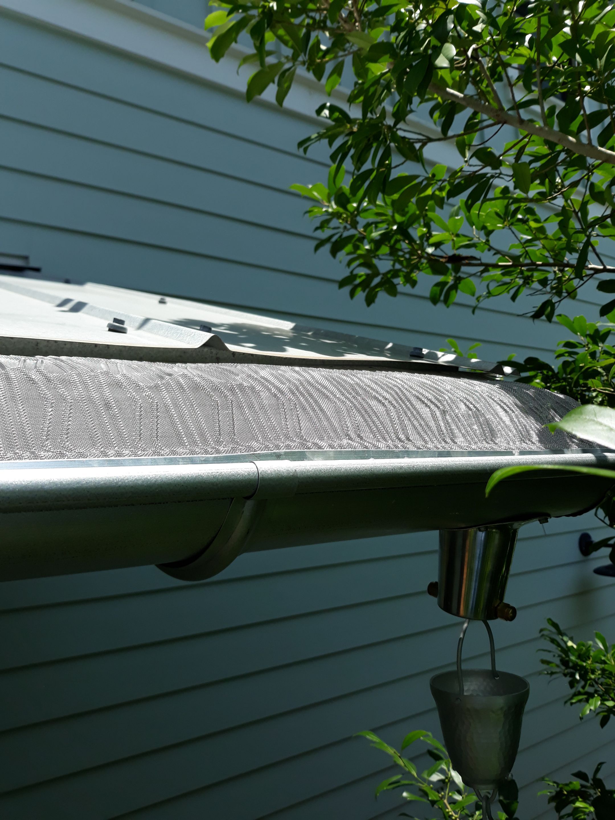 Gutter Installation using Galvalume Half Round Seamless Gutters by Gutter Professors
