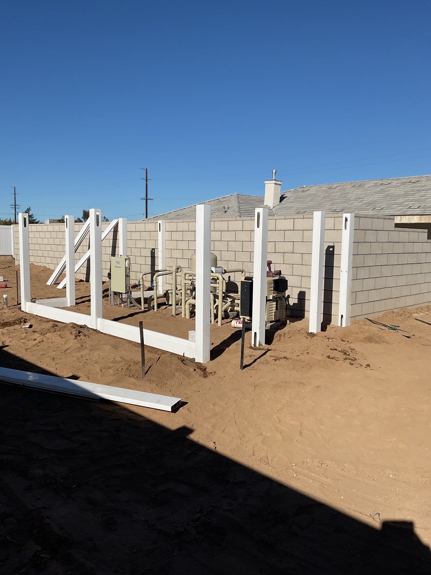 Fence Installation using Vinyl by Fence Guys Inc. 