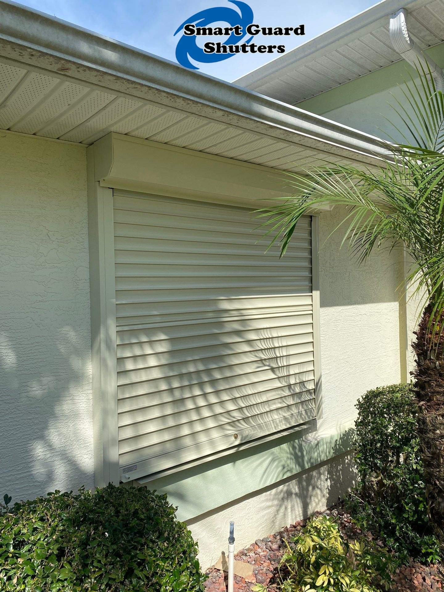 Rolling Shutters in Ivory by Smart Guard Shutters