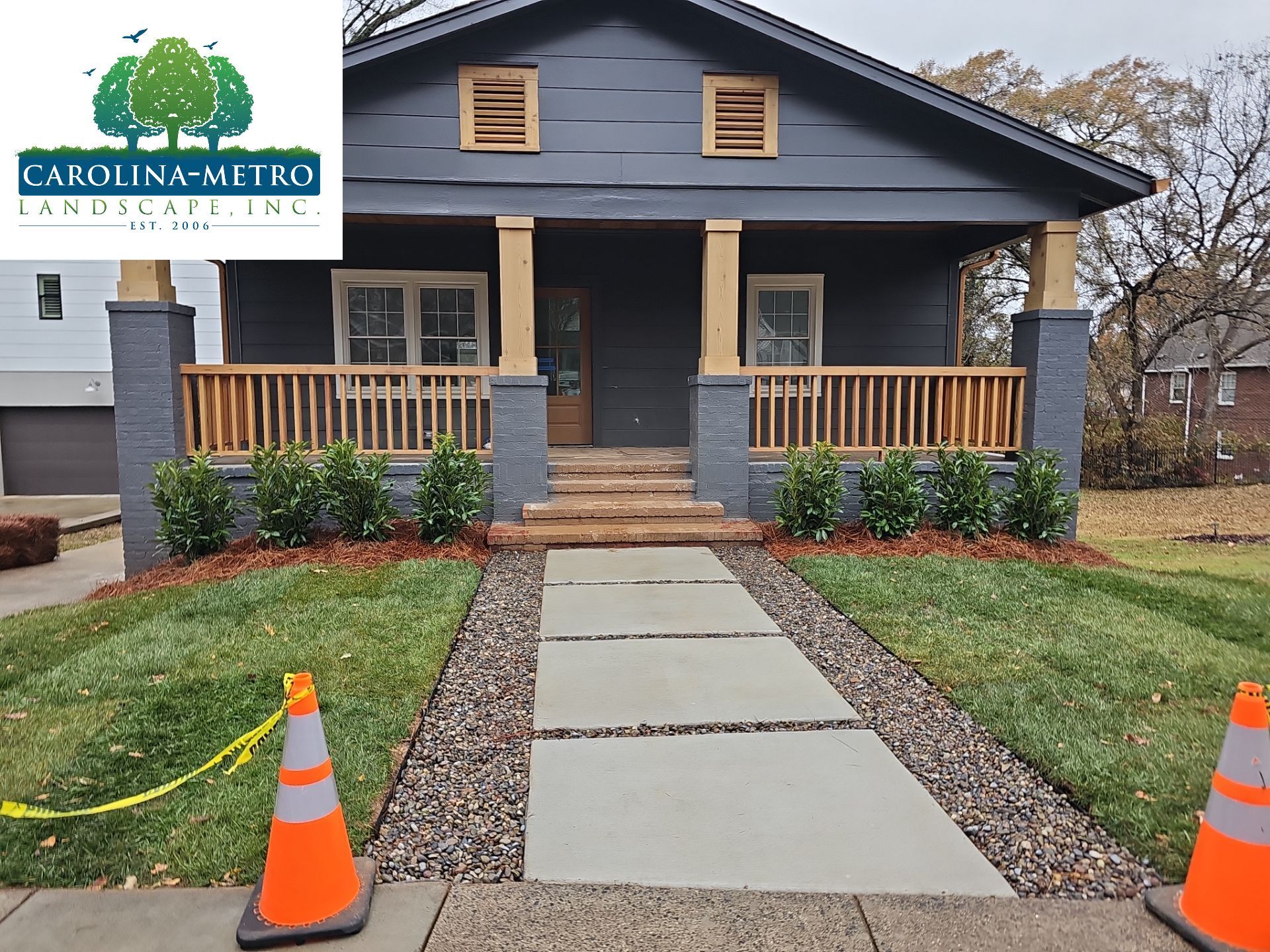 Residential Landscape Project Design/Build by Carolina-Metro Landscape, Inc
