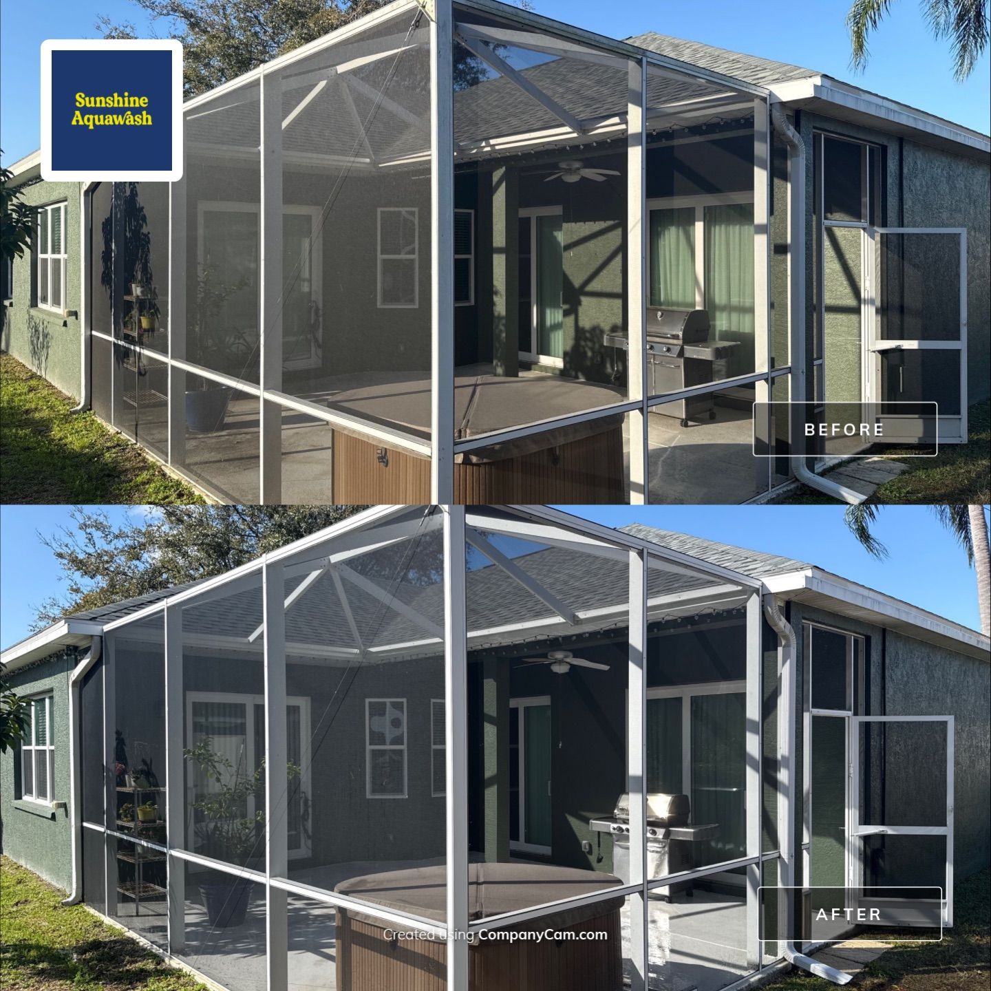 House Wash, Fascia Brightening & Patio Cleaning in Creekwood – Bradenton, FL by Sunshine AquaWash