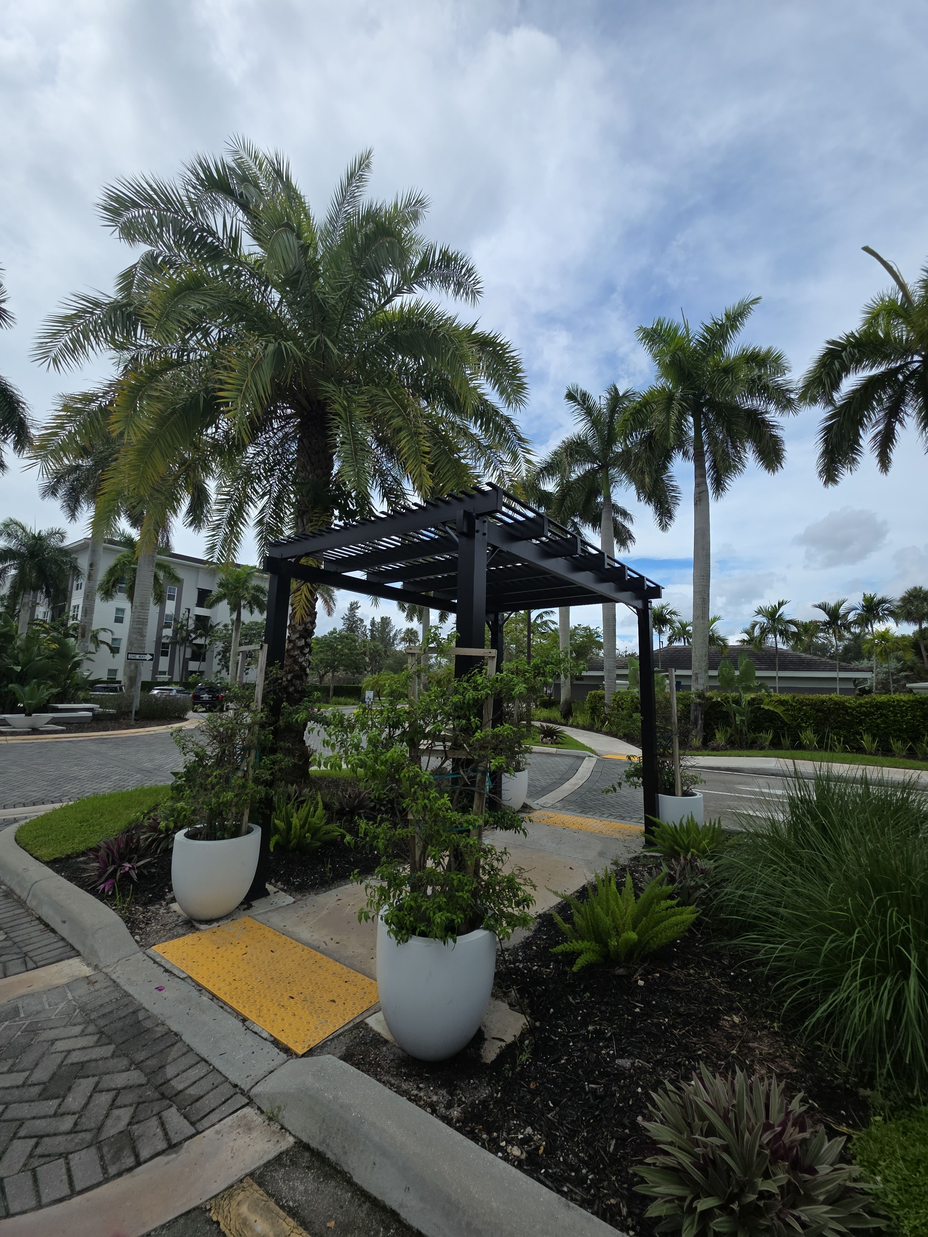 Commercial Hardscape and Pergola Installation in West Palm Beach by Picos Construction Engineering