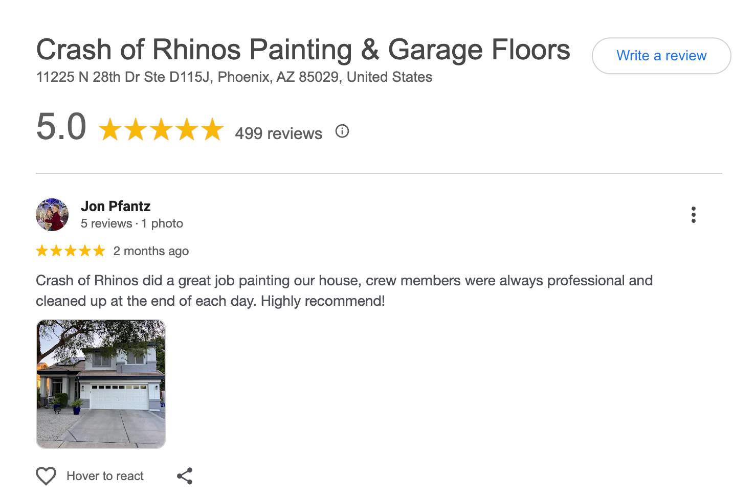 Exterior Painting - Glendale by Crash of Rhinos Painting & Garage Floors