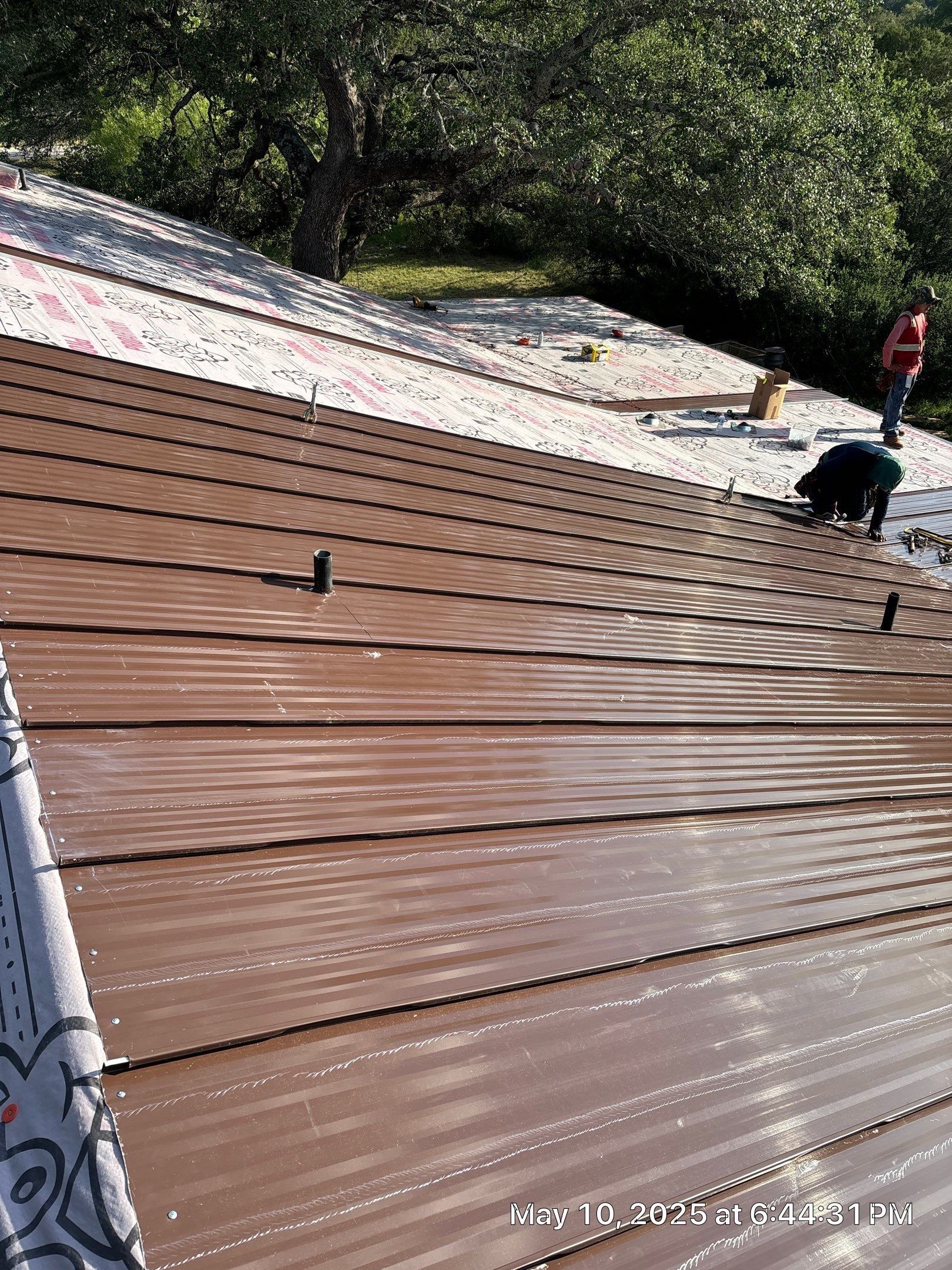 Steel Metal Roofing using McElroy Steel Standing Seam by Lightning Exteriors