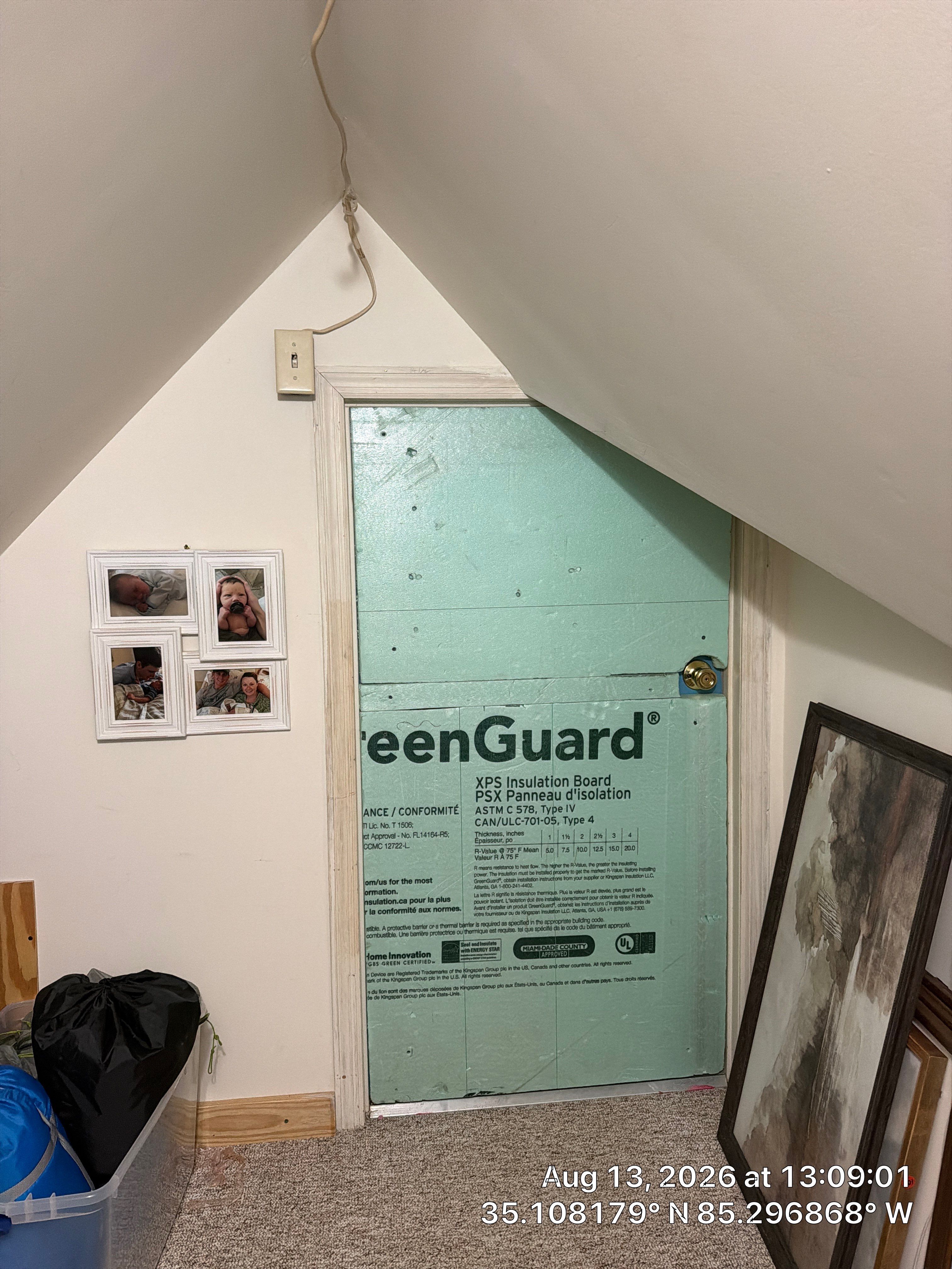 Attic Knee Wall Insulation and Access Door Installation in Chattanooga by CompanyCam Sales Demo