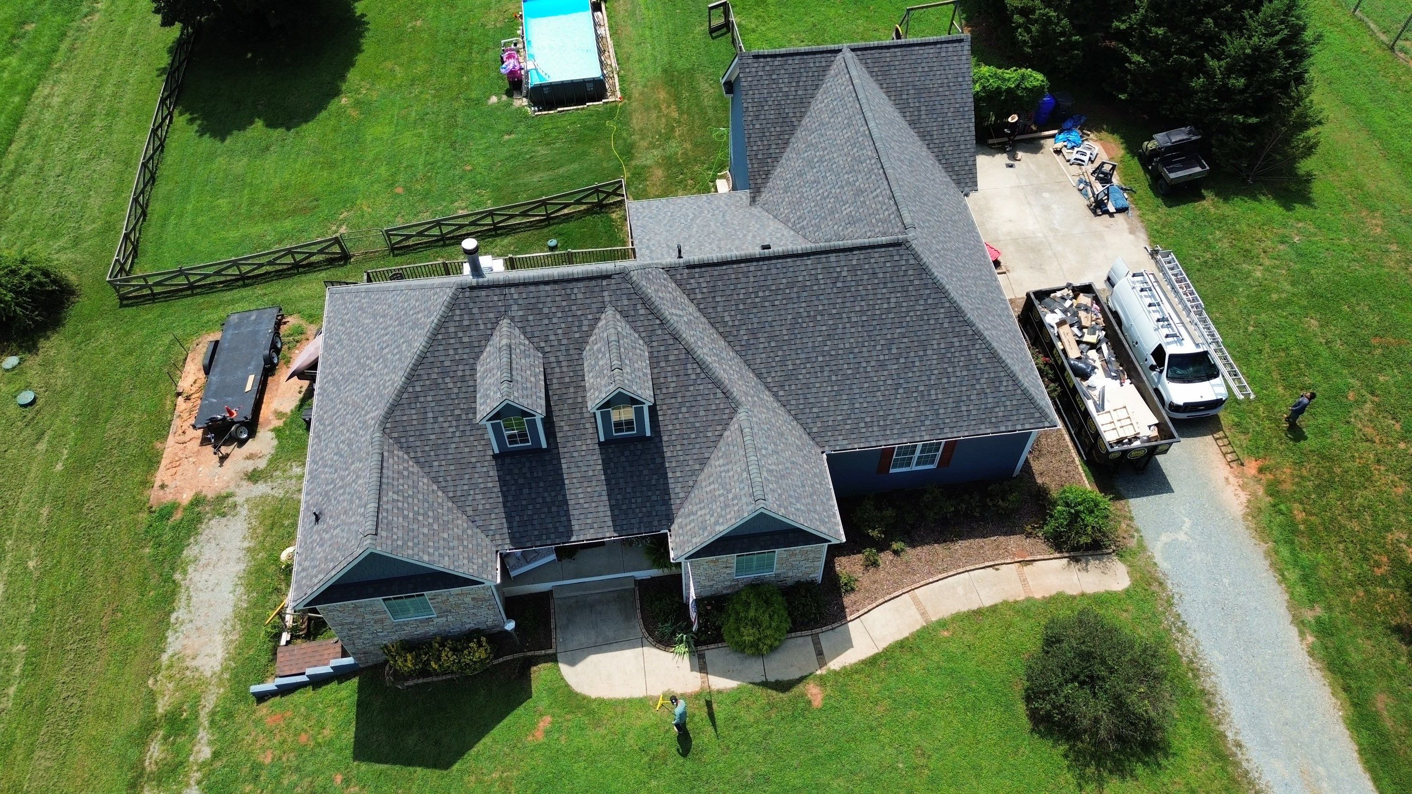 Roof and gutters replacement by hail damage by Just Brilliant Restoration JBR