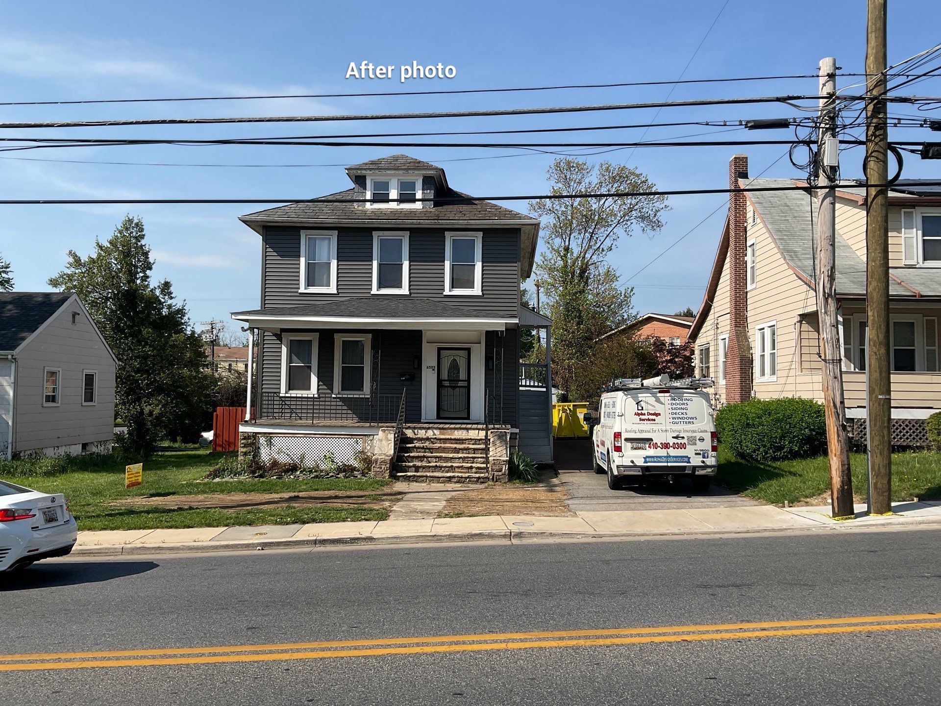 New siding & New Gutters by Alpha Design Services