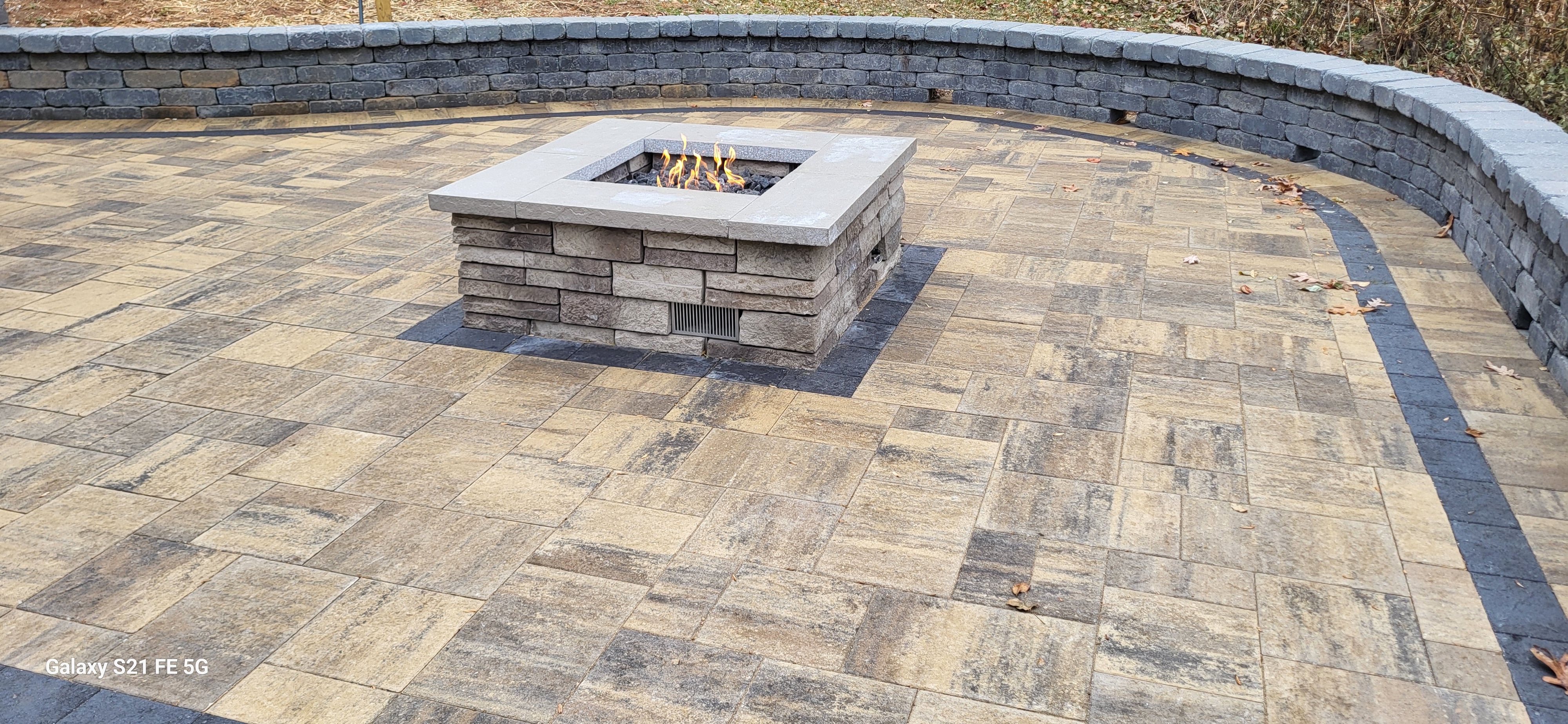 Patio & Fire Pit Retreat by B&B Landscaping