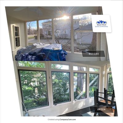 Window Installation using Andersen Windows E-Series with aluminum clad