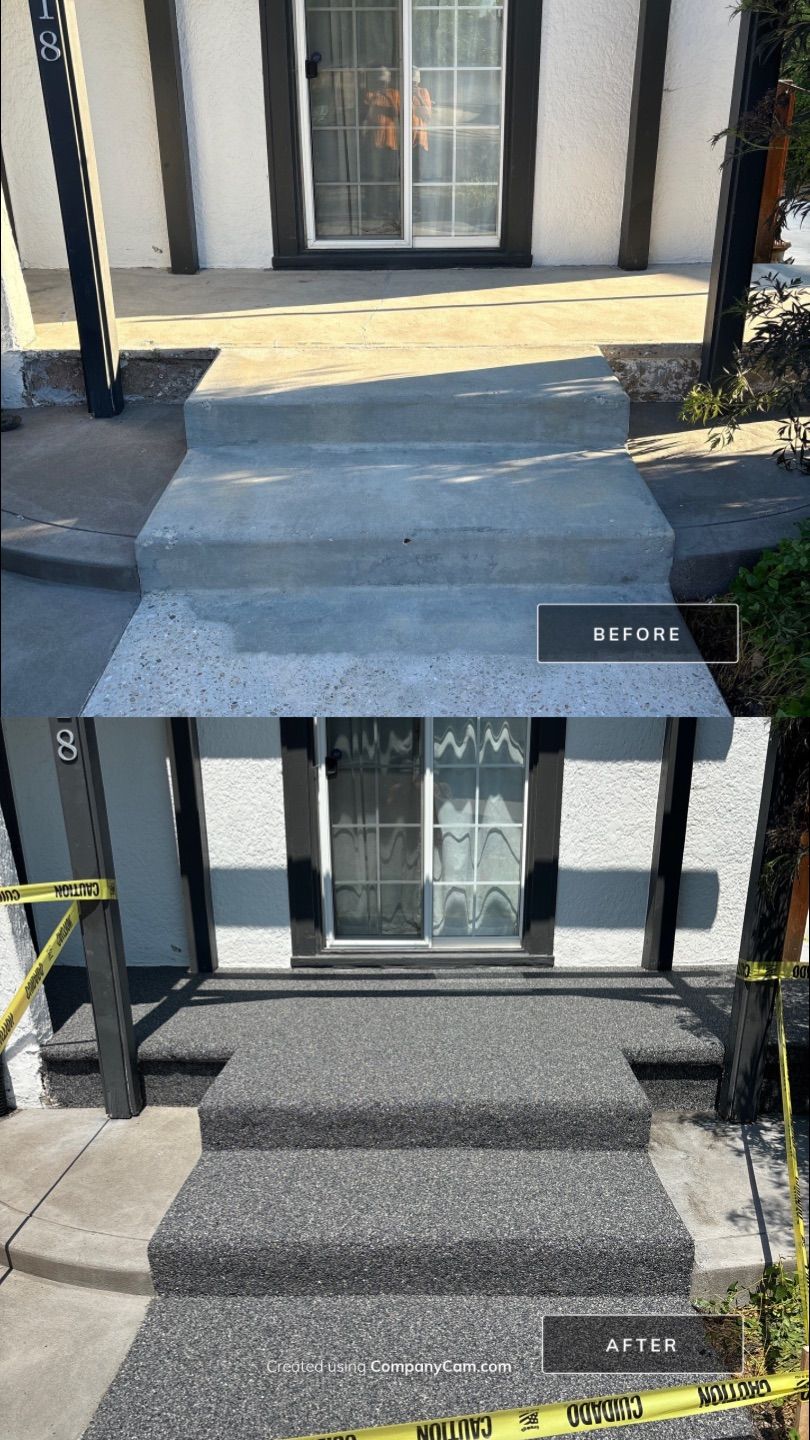 Front Stoop Upgrade for Sylvia by Mr. Mudd Concrete