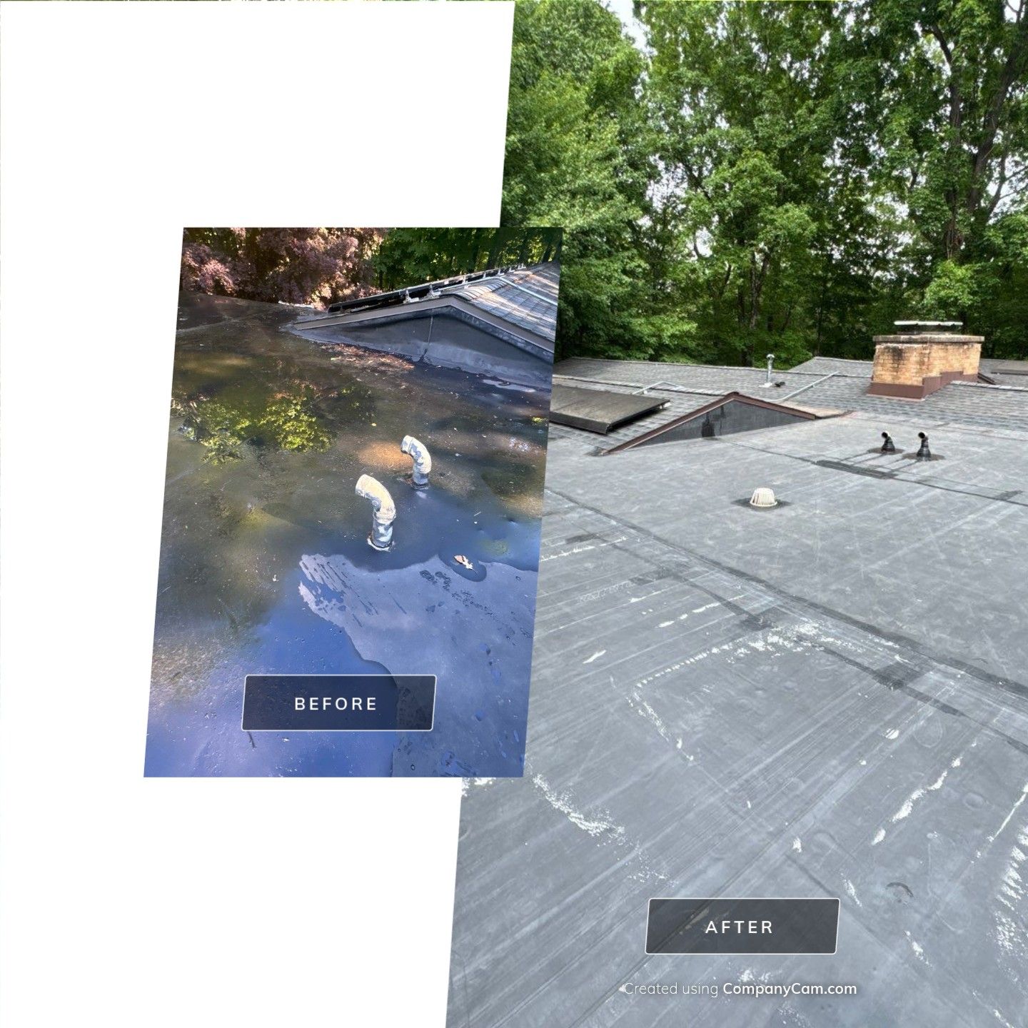 EPDM installed in Woodbury, CT by DiGiorgi Roofing and Siding Inc