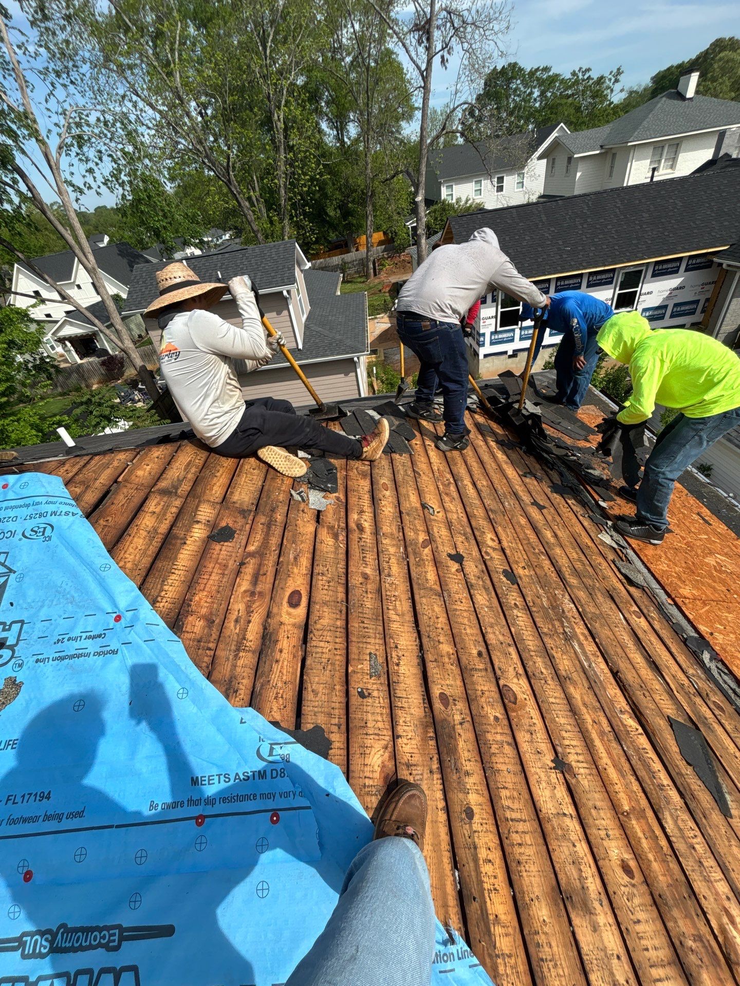 Residential Architectural Shingle Roof Installation and Decking Repair in Greenville by Roofers LLC