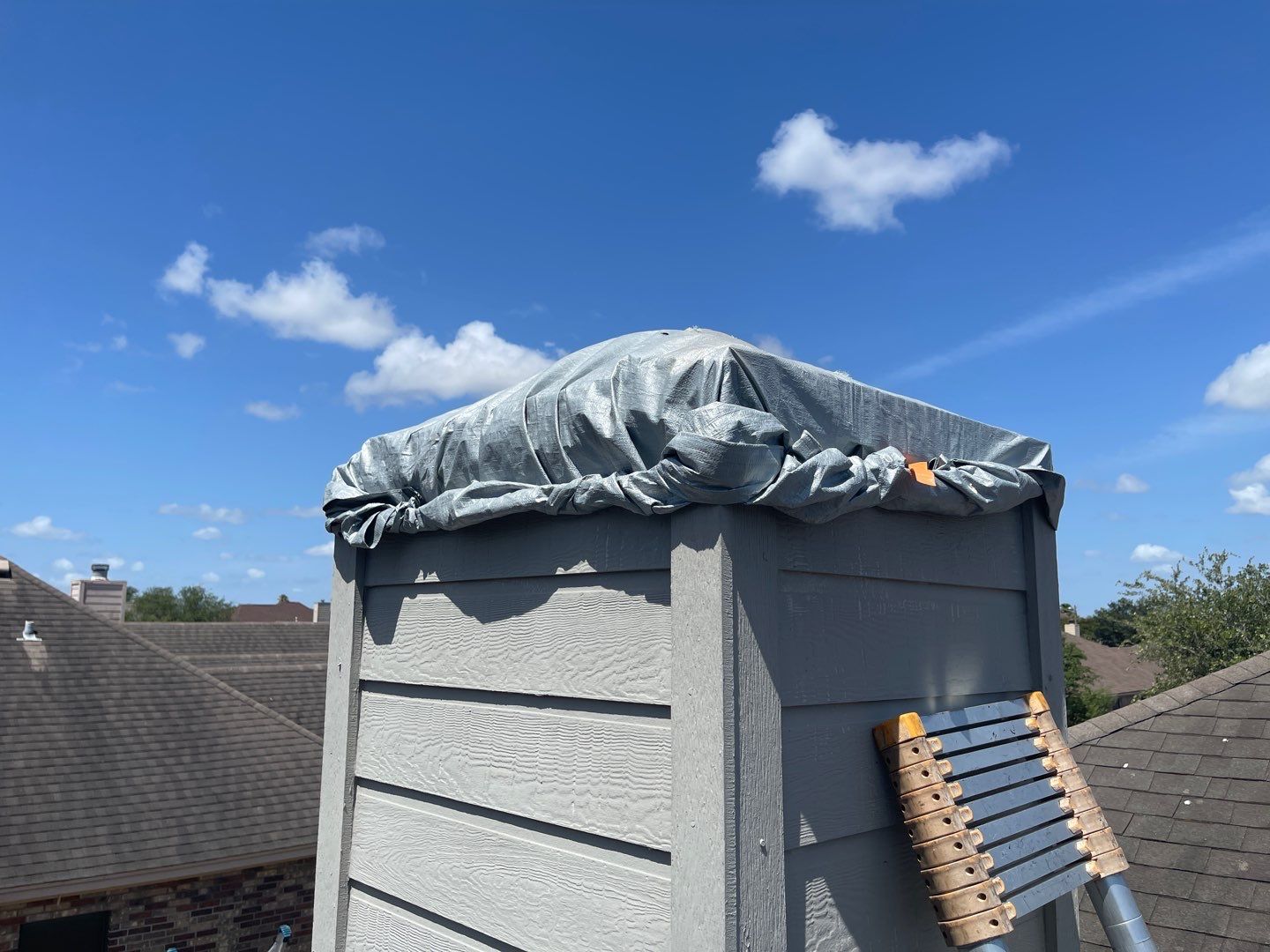 Chimney Cap & Chase Replacement using Custom Fabricated Steel by Lighthouse Roofing