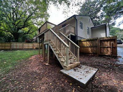 Elevated Pressure-Treated Wood Deck and Staircase Replacement in Atlanta