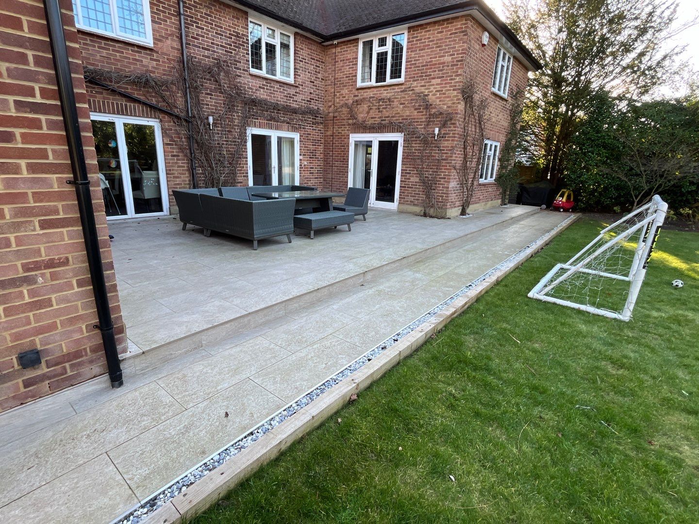 Roof Patio Driveway Clean using Mosmatic FSC and Biocide by Ges Exterior Cleaning ltd