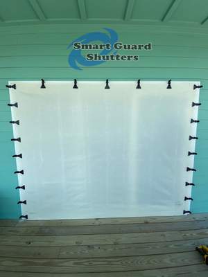 Hurricane Fabric in White