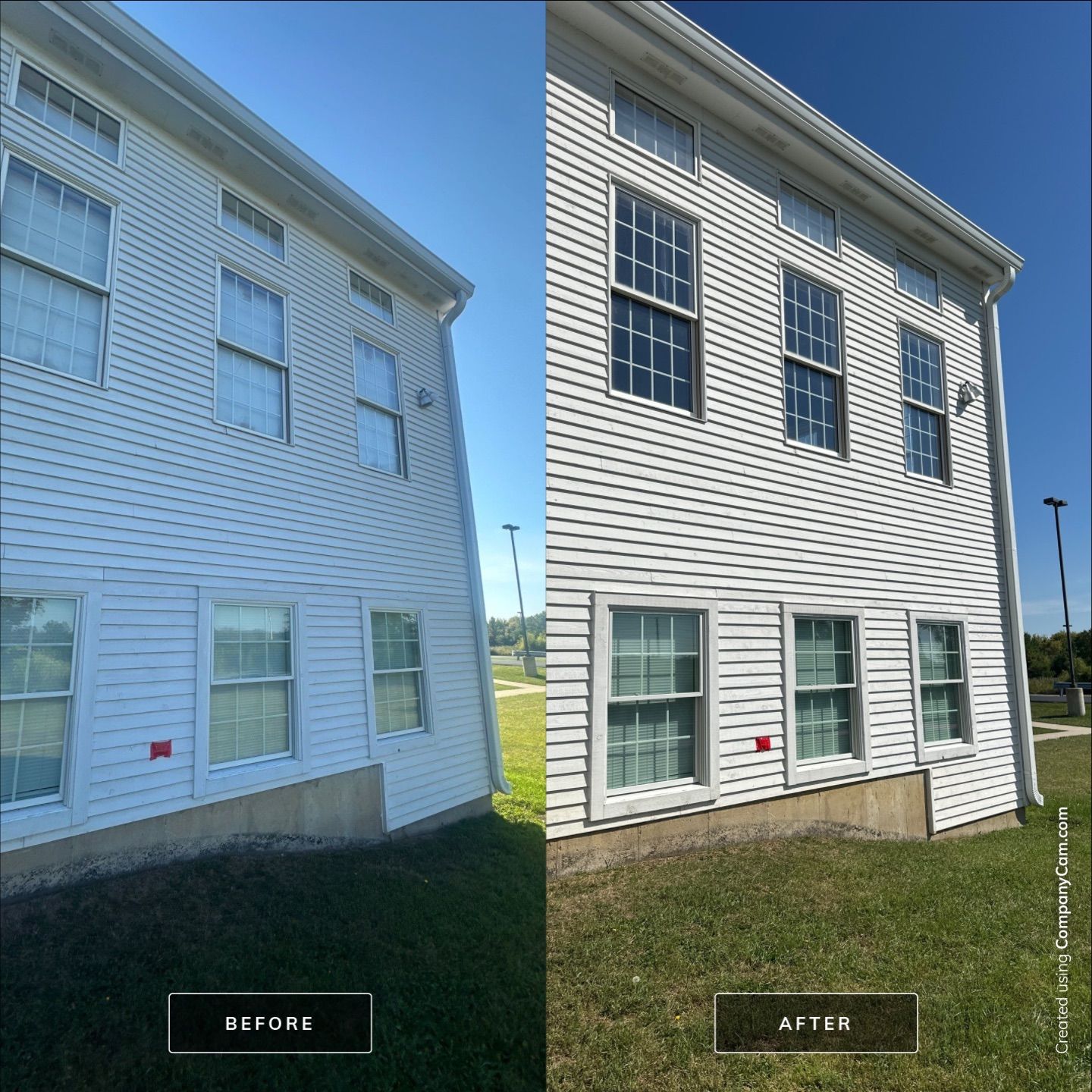 Chain of Lakes Community Bible Church Exterior Wash by Simmons Power & Soft Washing