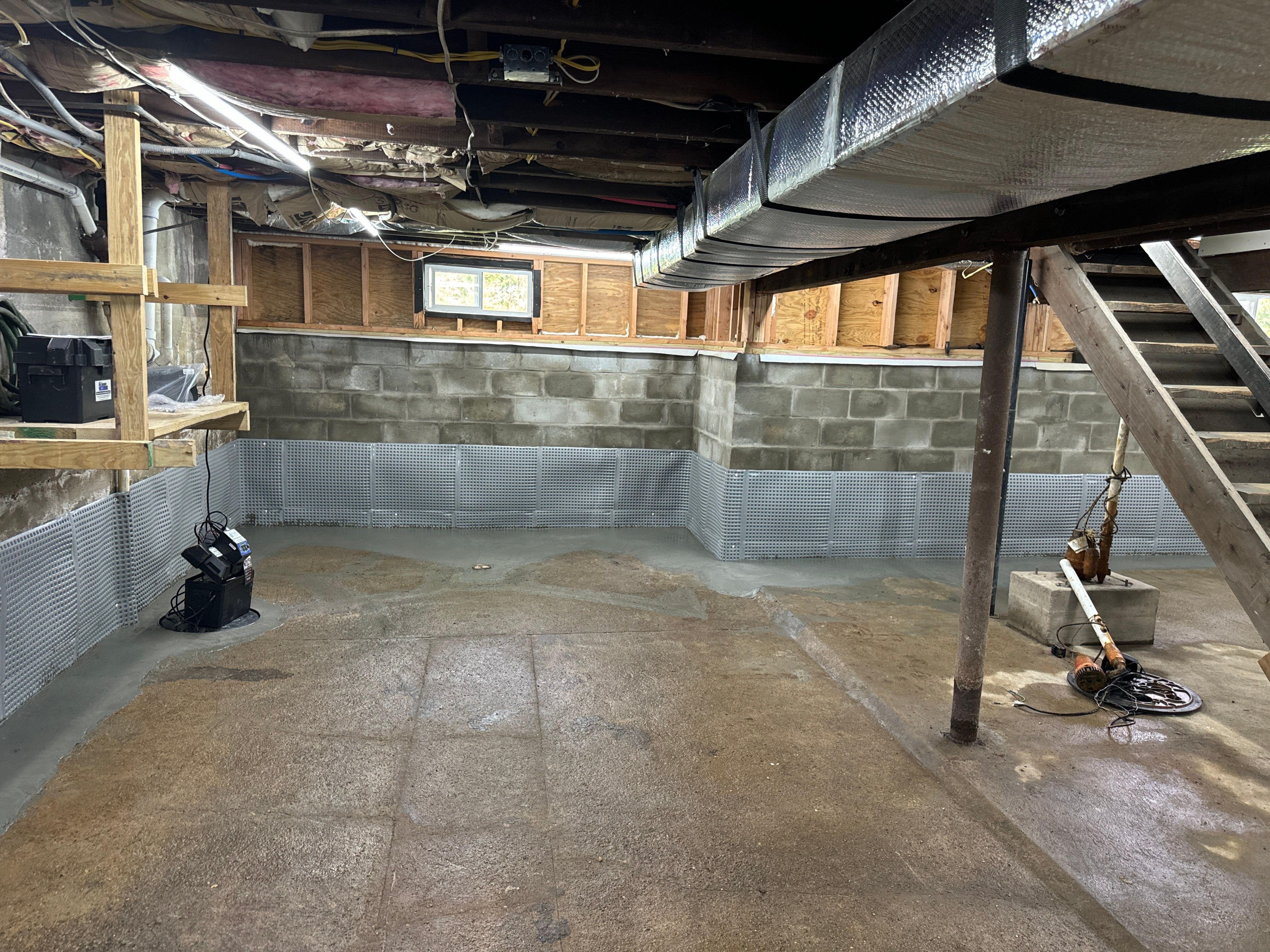 Interior French Drain Boonton NJ by Pure Service Pro, LLC 