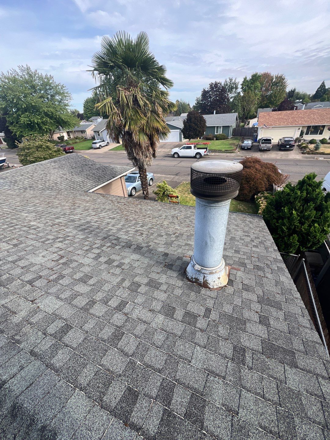 Residential Roofing Installation using IKO Dynasty (Color: Frostone Grey) by Orezona Building & Roofing Company, Inc.