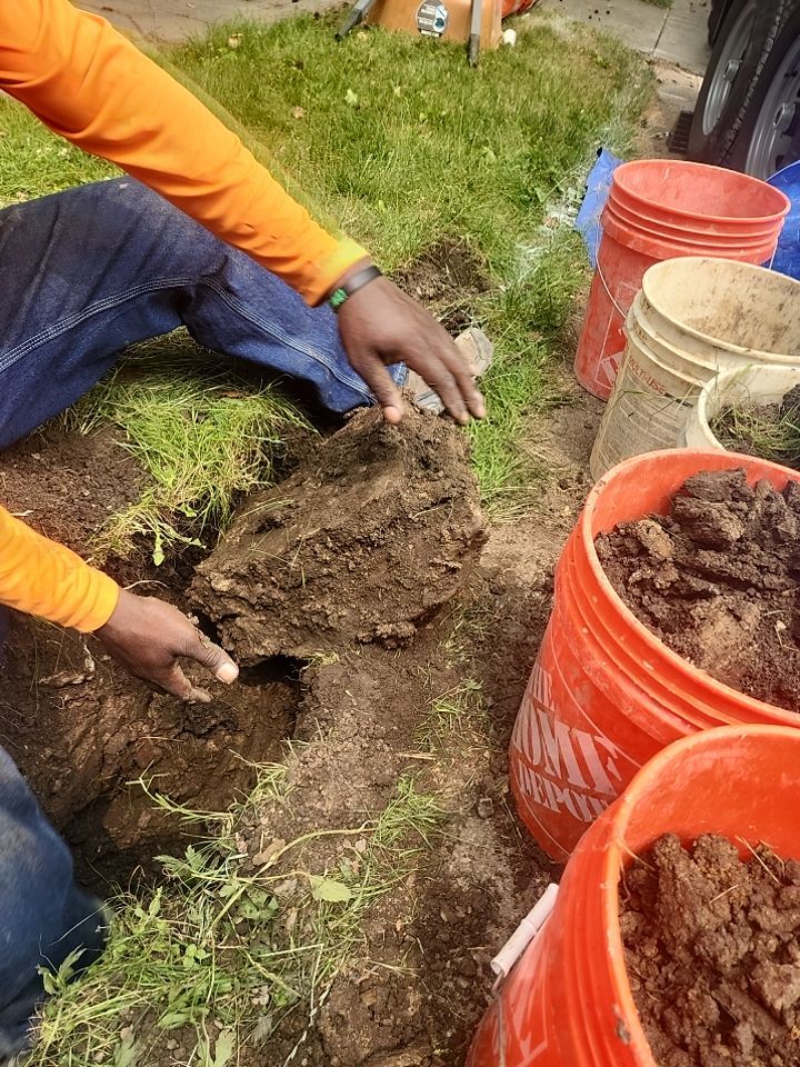 Replace failed gas line from gas connection at street to new meter by Sureway Comfort John Wilcox Plumbing Heating Cooling
