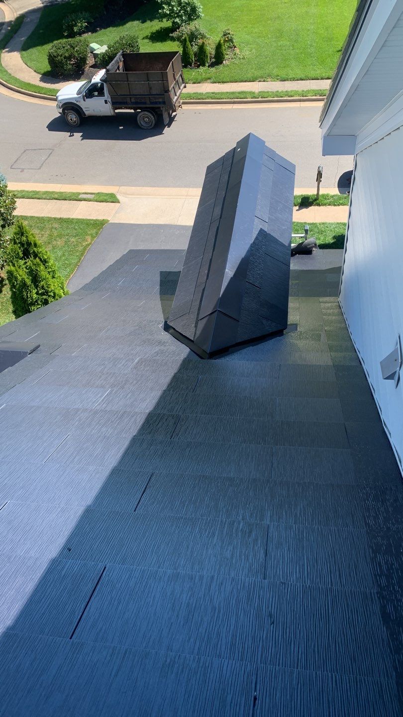 Tesla Solar Roof Replacement using Tesla Solar Roof V3 tiles by American Home Contractors