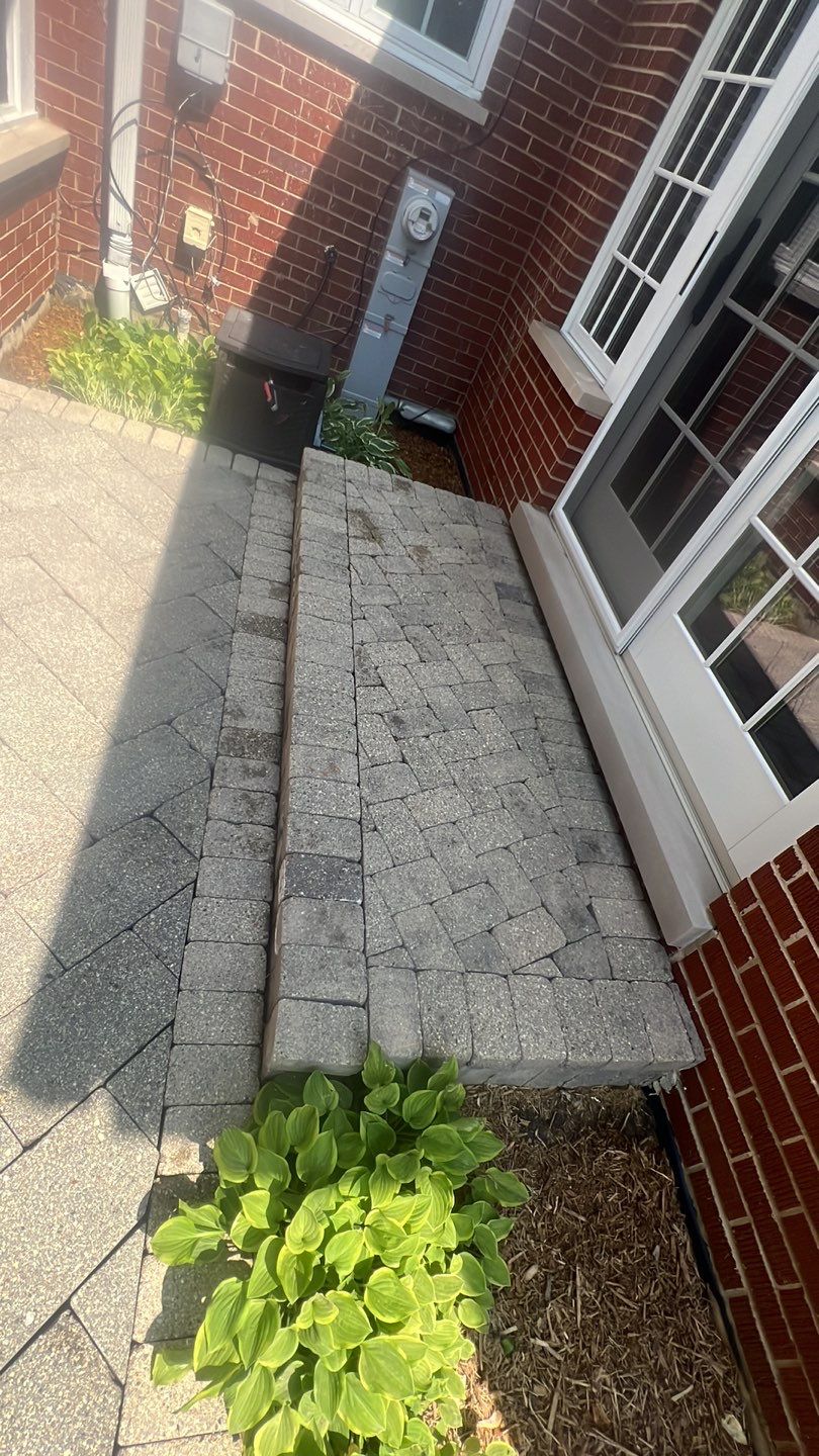 Brick paver clean, sand and seal.  using Surebond SB-1300 by Northern Power Washing LLC.