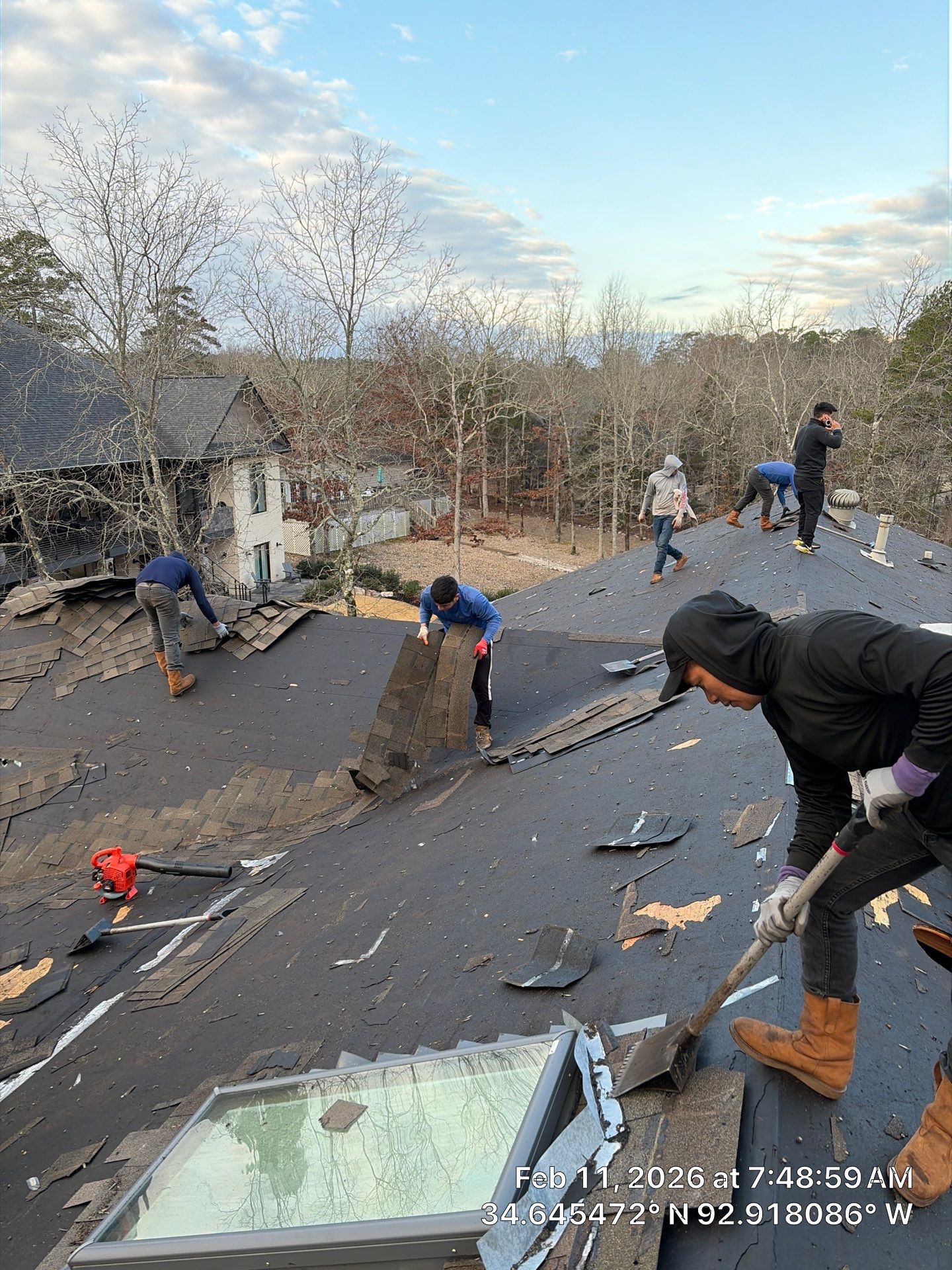 GAF Timberline HDZ Shingle Roof Installation in Hot Springs Village by Temple Roofing and Exteriors