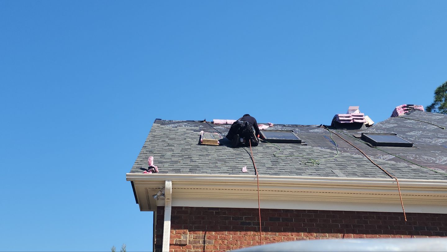 Residential Roofing Installation using Owens Corning Duration Estate Gray by Indigo State Roofing
