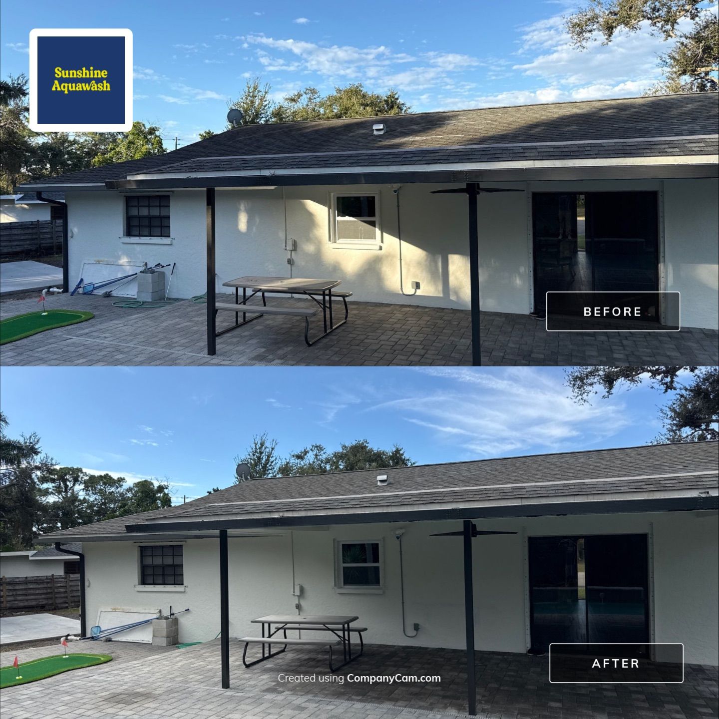 Complete Roof, Pool Deck, and Driveway Cleaning in Catalina Community, Bradenton, FL by Sunshine AquaWash