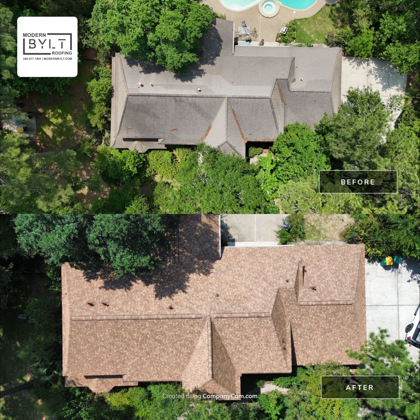 The Woodlands Roof Install by Modern BYLT Roofing & Construction