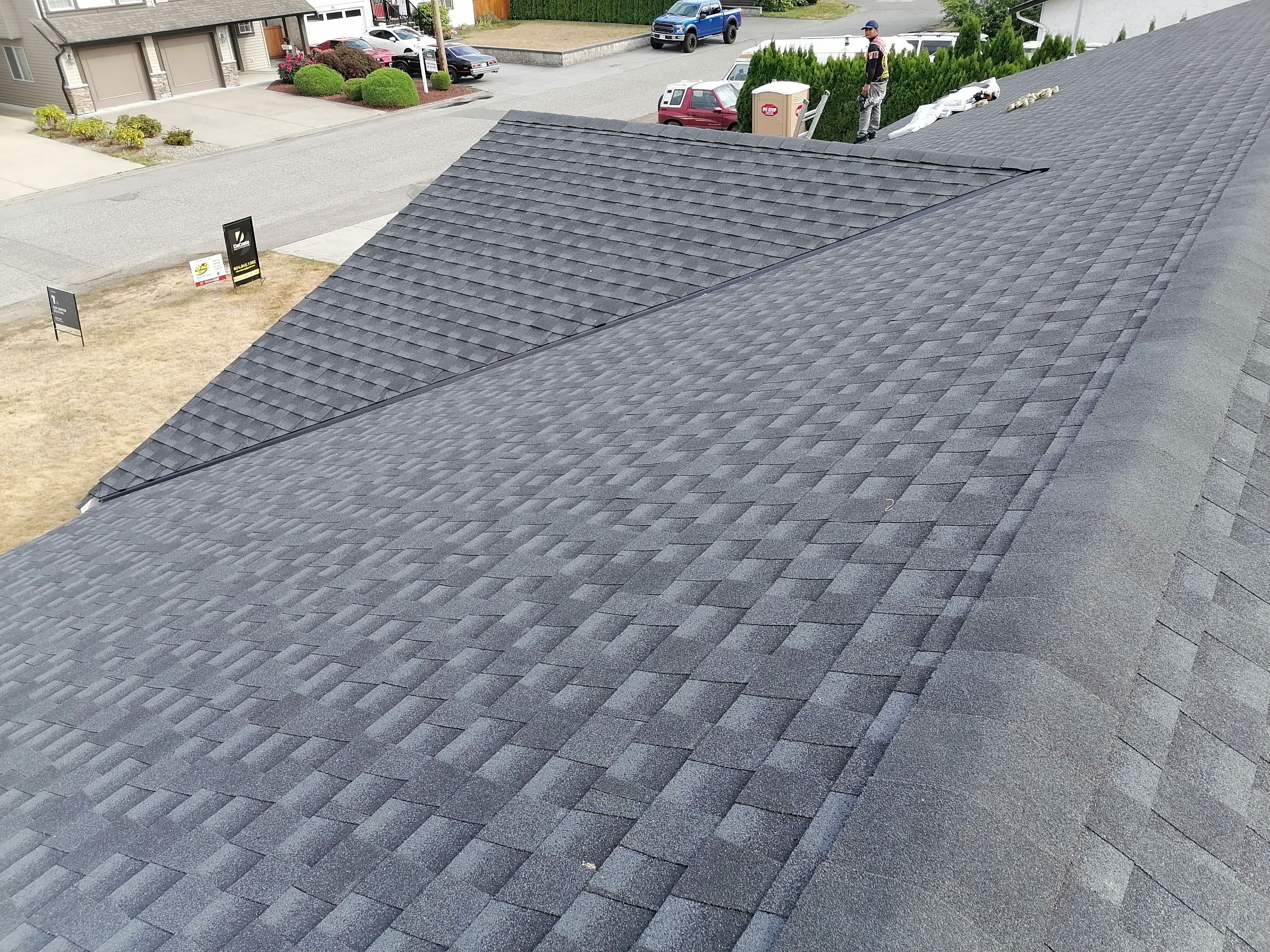 Residential Remodel using GAF Charcoal HDZ by Top Notch Roofing Inc