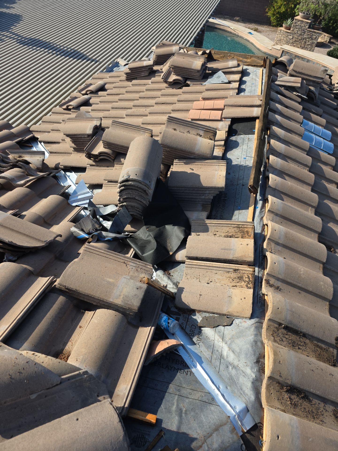 Recent Rain and Storm Damage in Gilbert by Weather-Tite Roofing