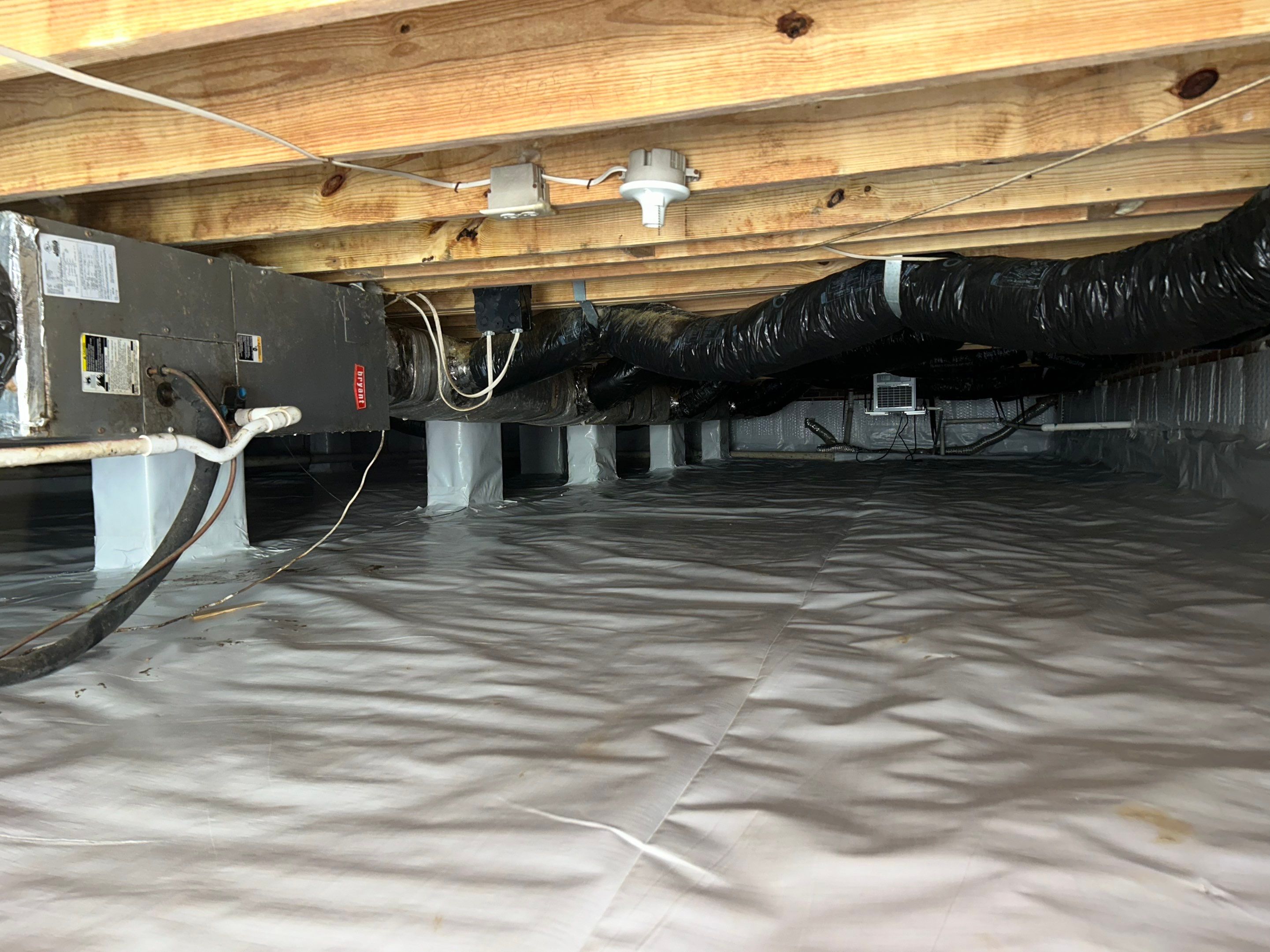 Structural Repairs inludiing sub-floor removal, new floor joists installed, girder replacmeent and dropped girder installed. by Impact Crawlspace