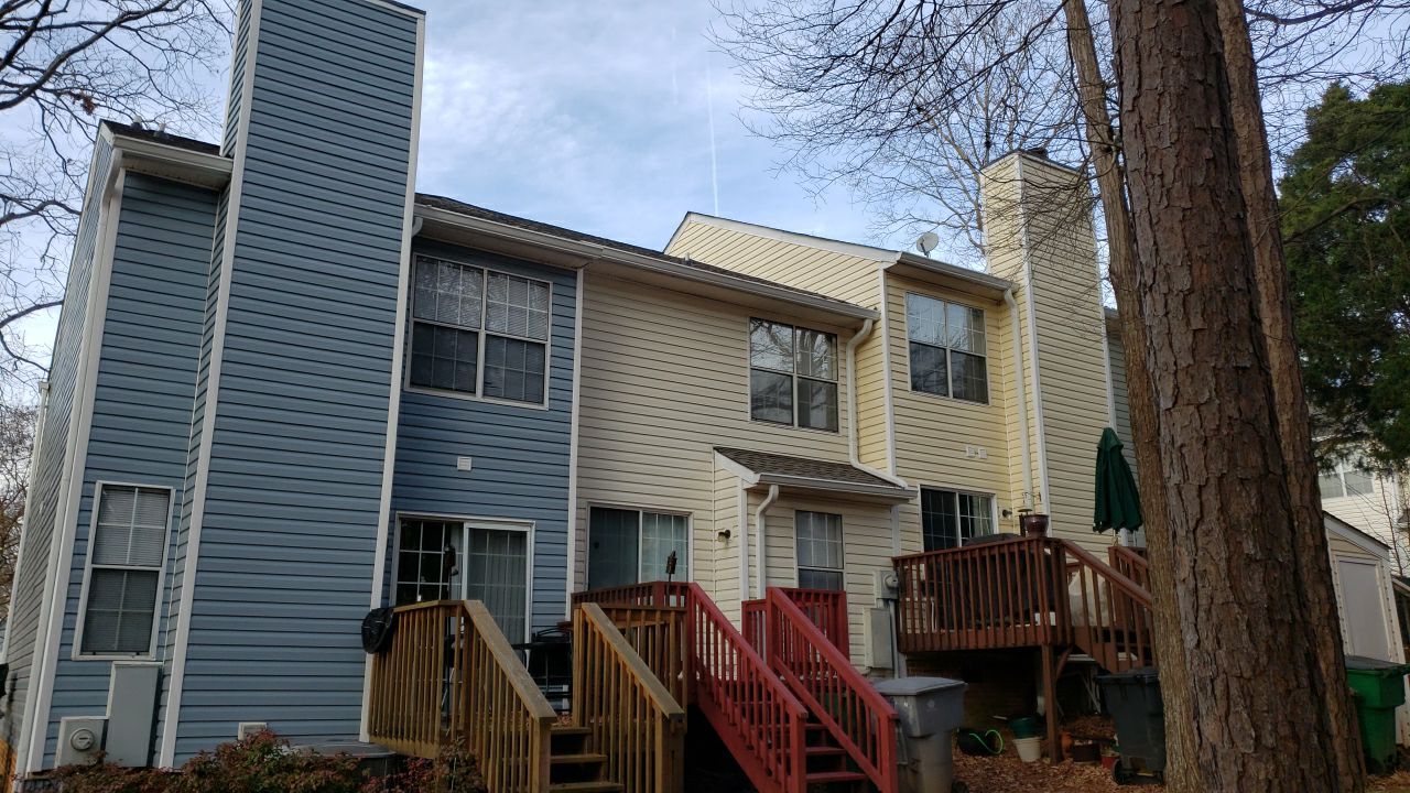 Gutter Cleaning using water by Power Wash Masters LLC