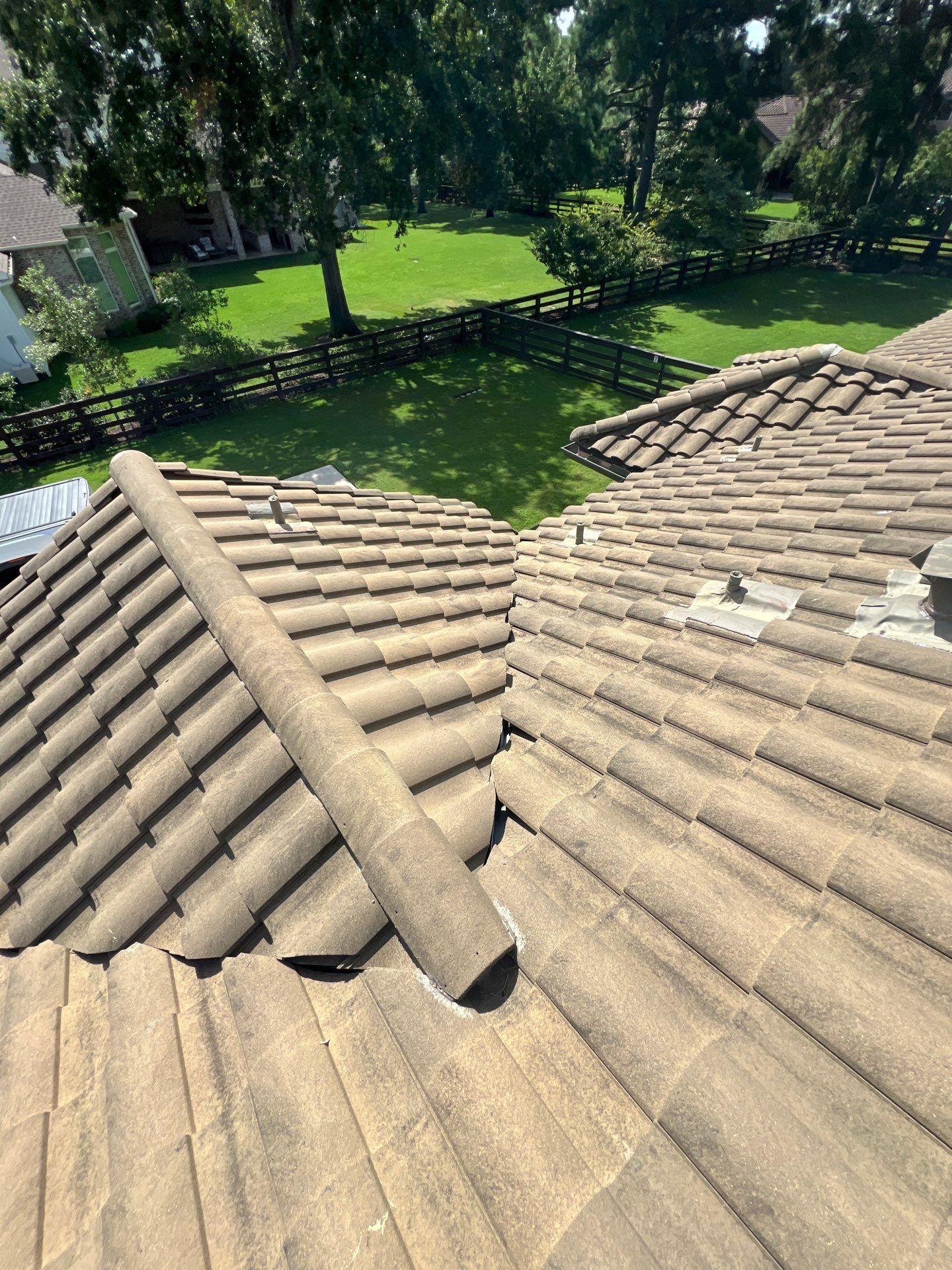 Residential Roofing Repair using tile by Roof Repair Company