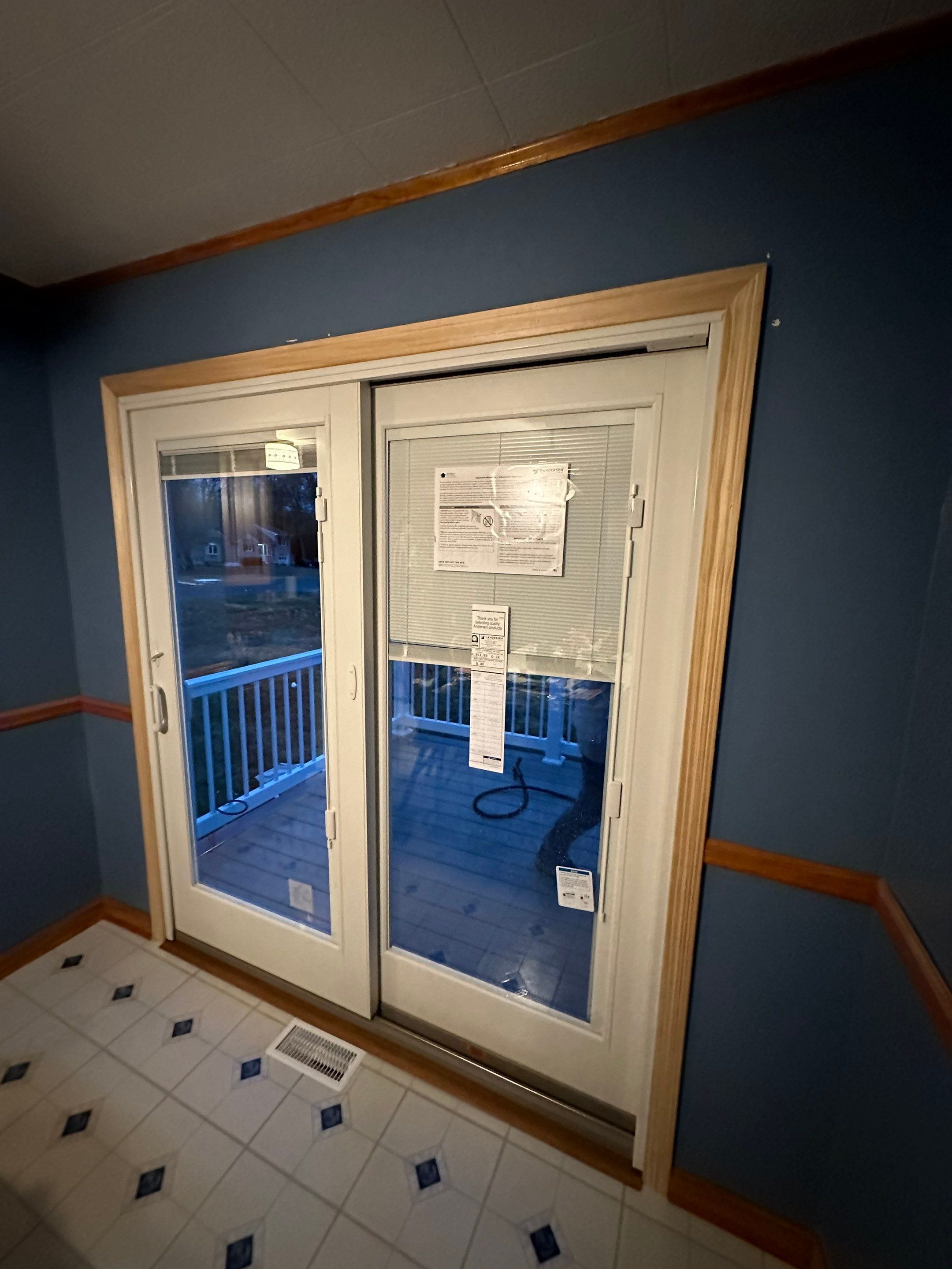 New Deck with Sliding Patio Door by deck guardian