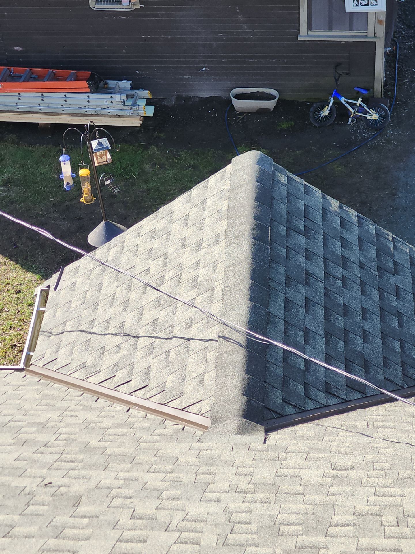 Residential Re-Roof using GAF Weathered Wood HDZ by Top Notch Roofing Inc