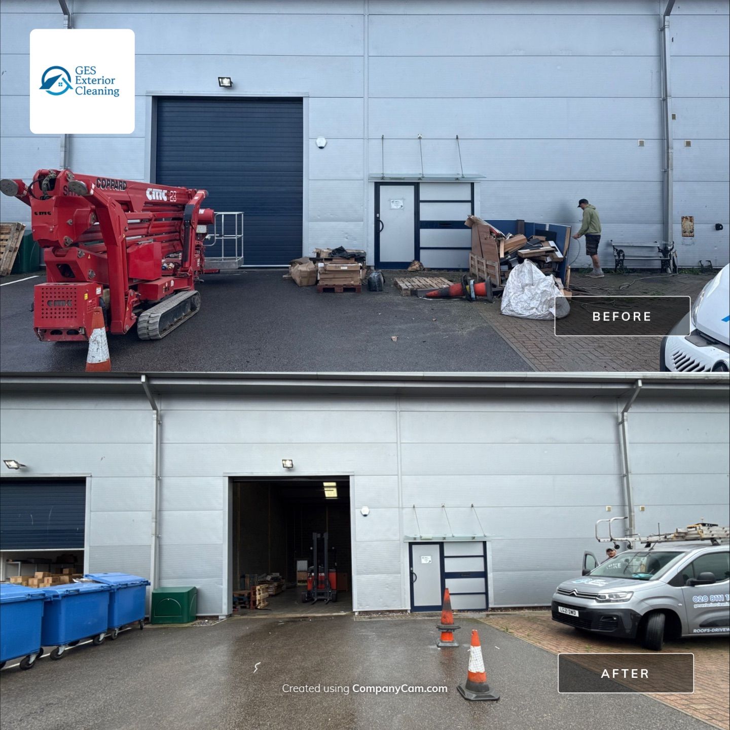 Warehouse Cladding and Roof Clean by Ges Exterior Cleaning ltd