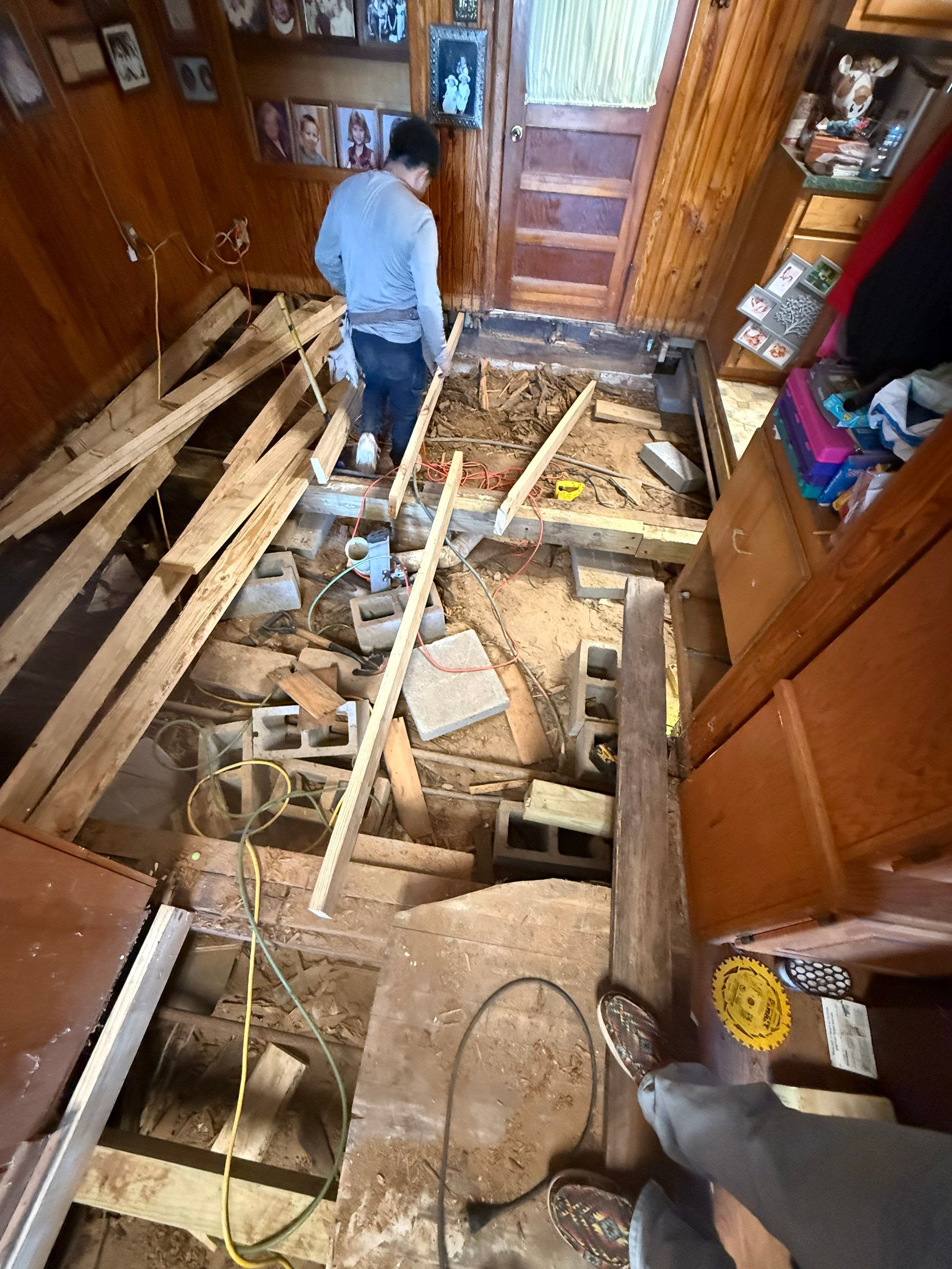 Replace Home floor and foundation rotted out - Crocket Texas by Harden Enterprise Services LLC