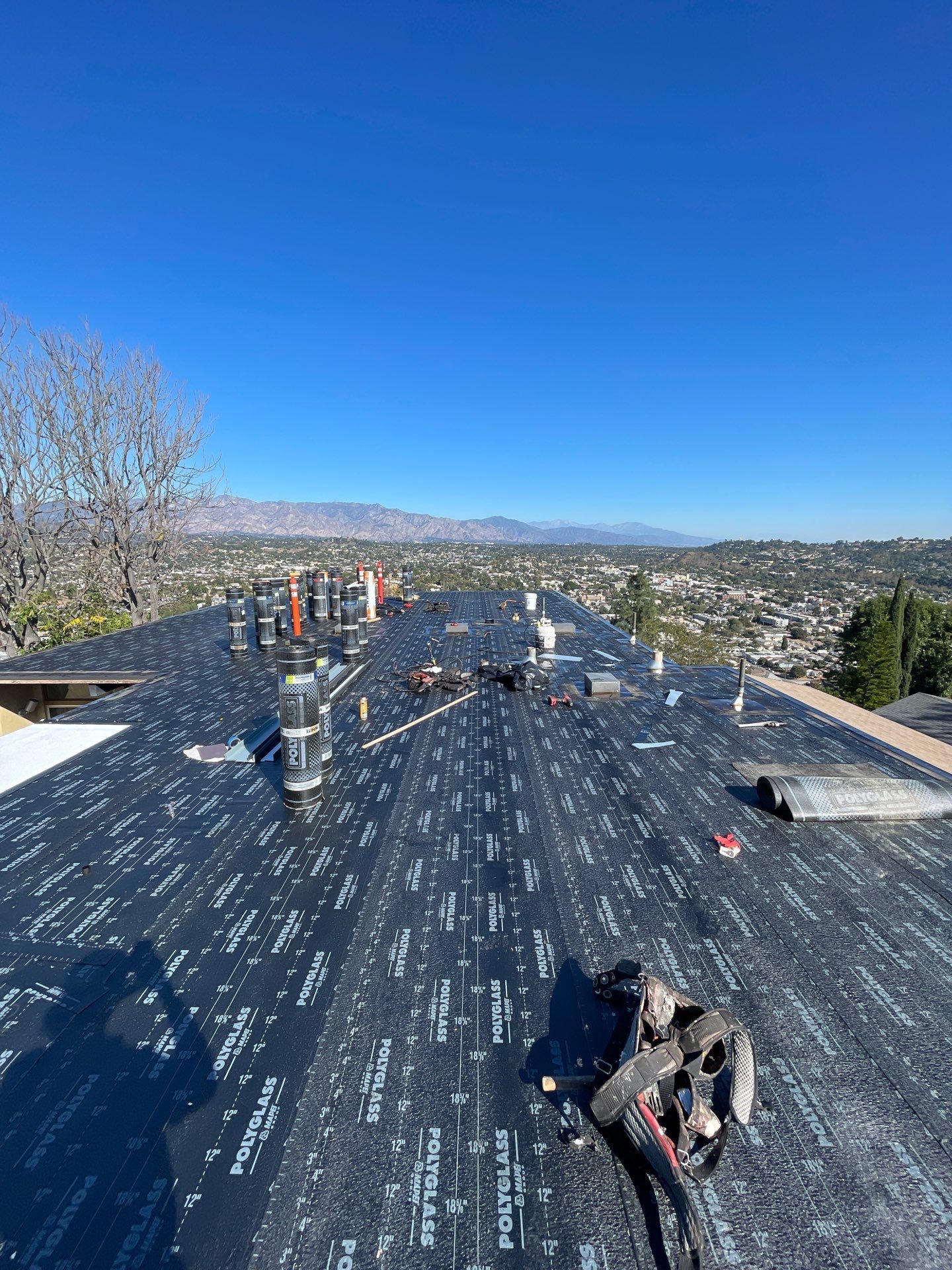 Residential reroofing project in Eagle Rock by Hull Brothers Roofing