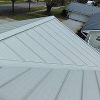24ga 1.5" Mechanical Seam Solar White by Total Roofing System The Metal Roof Experts