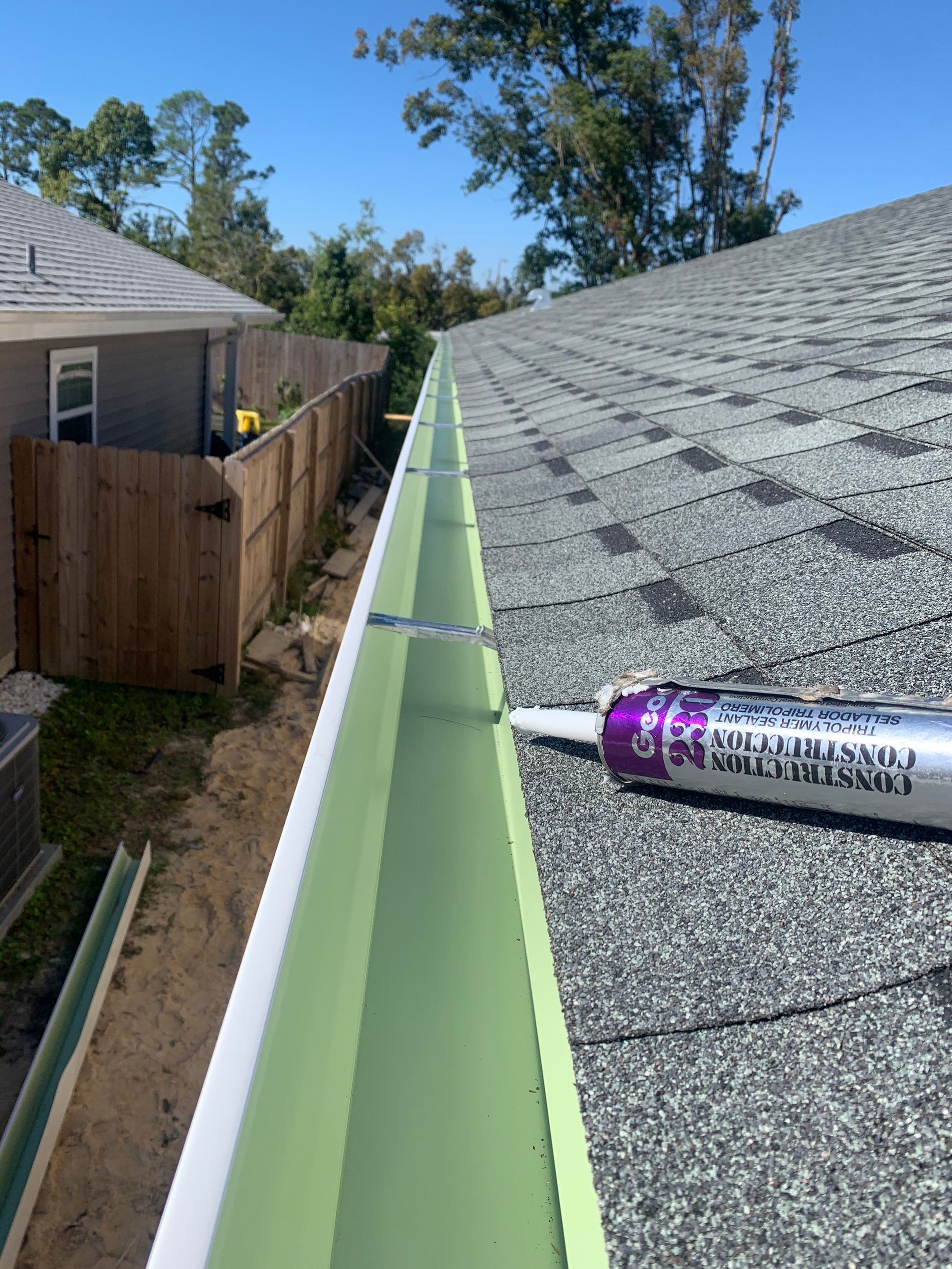 Soffit and Fascia Replacement and Gutter Installation using K-Style Gutters by Gutter Professors