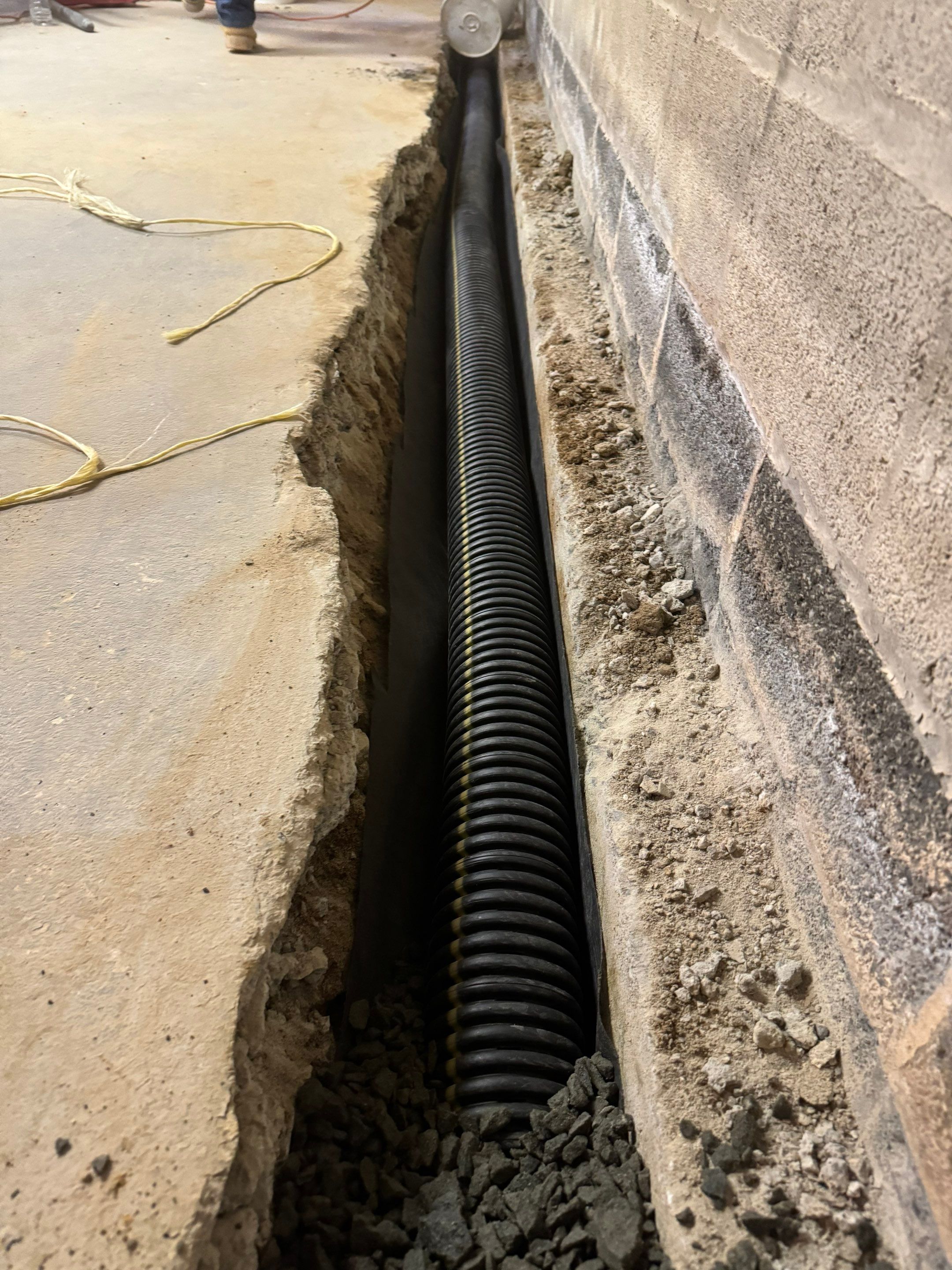Interior French Drain Washington Township, NJ by Pure Service Pro, LLC 