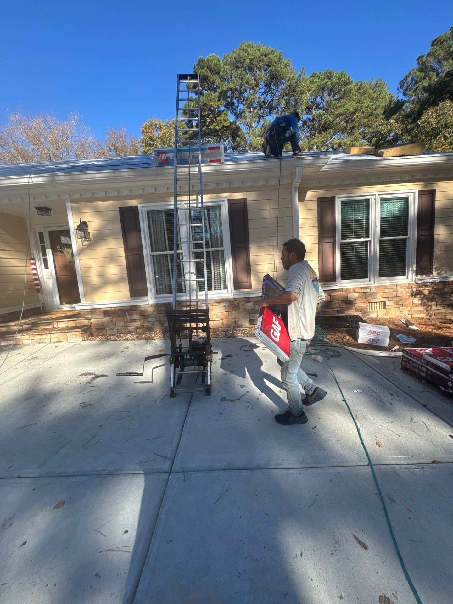 Residential Roof Replacement using GAF NATURAL SHADOW - CHARCOAL by Elite Roofing LLC