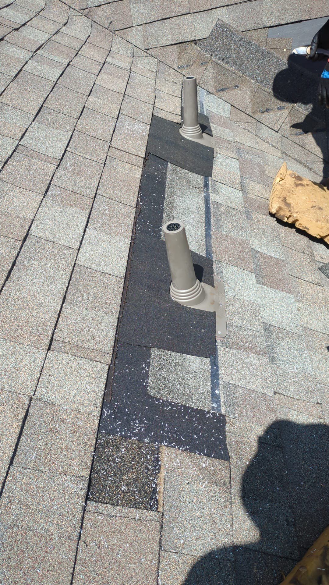 Hail Damage using Owen's Corning Duration (Lifetime) Shingles by Roof Repair Company
