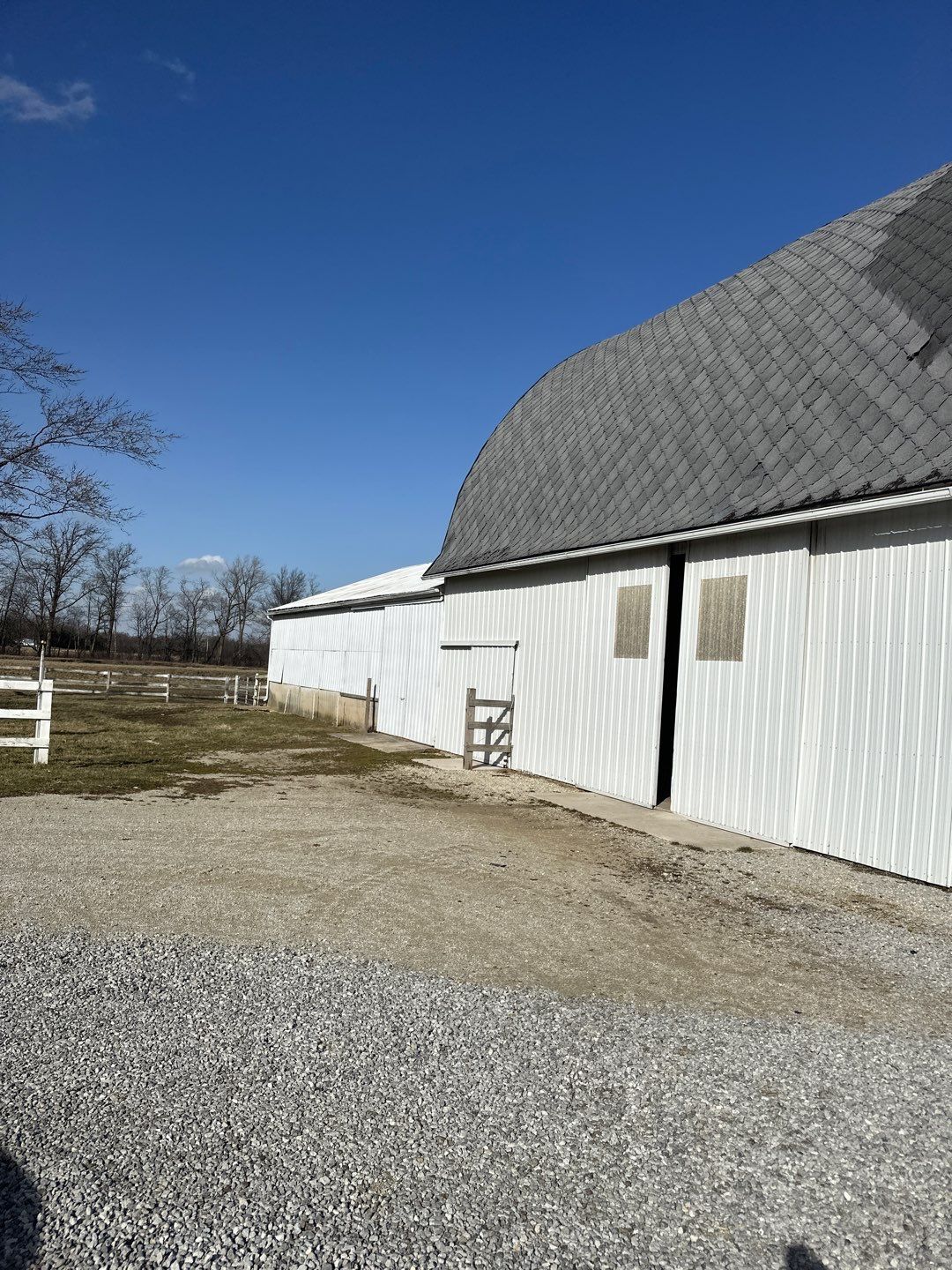 Barn Roofing Installation using GAF Timberline HDZ Charcoal by Nitro Roofing and Construction