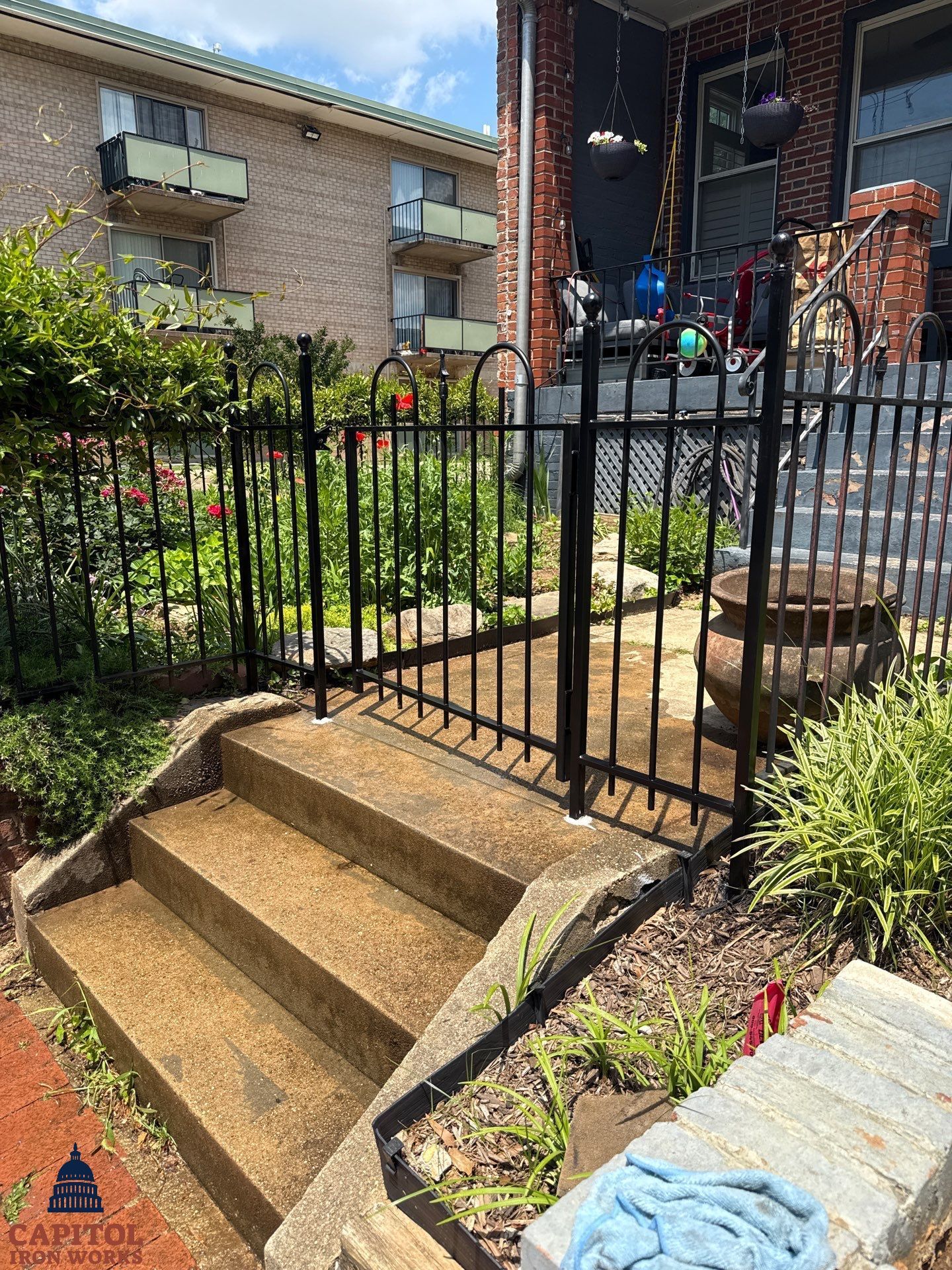 Custom Iron Gate To Match – Residential Security – Washington, D by Capitol Iron Works