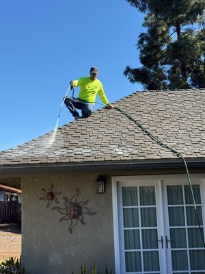 Asphalt Shingle Roof Rejuvenation in El Cajon